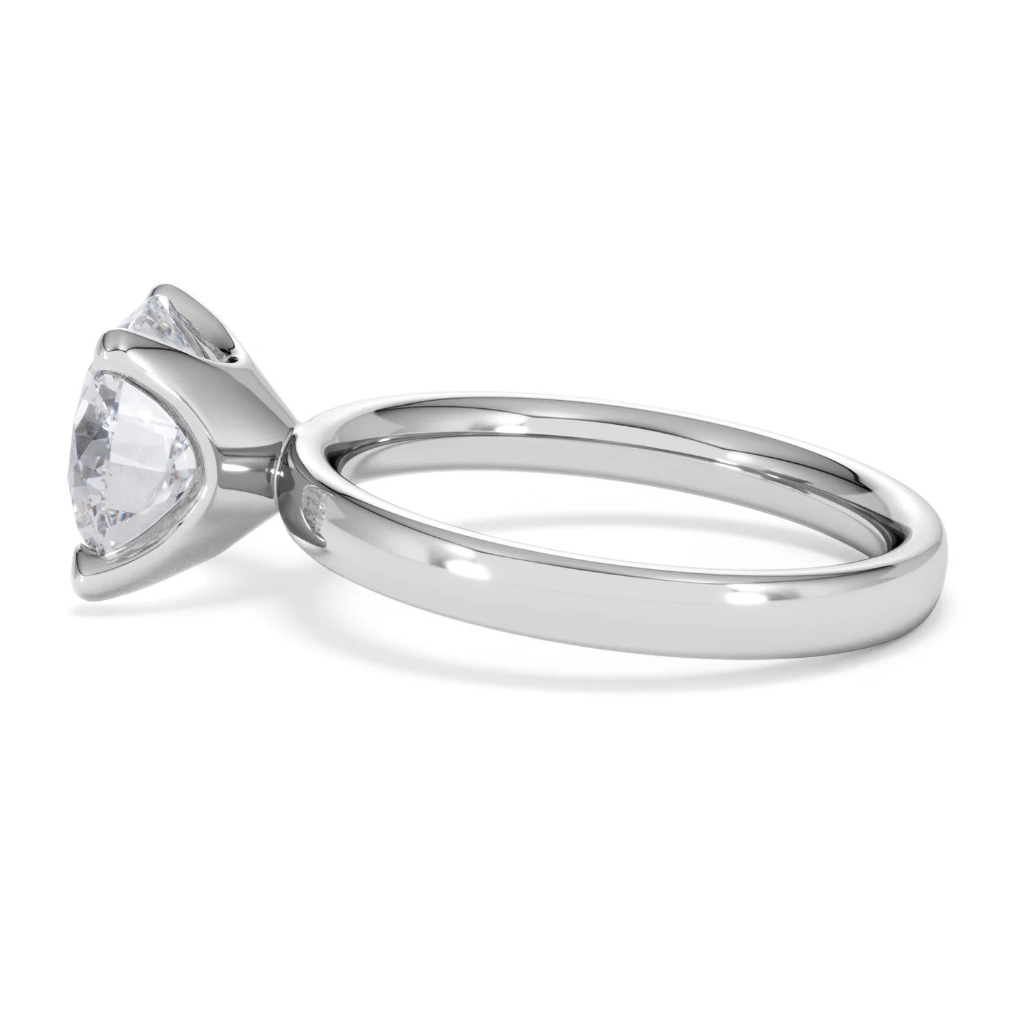 Origin 3.00ct Round Cut Lab Diamond Solitaire Engagement Ring in Platinum - Image 65