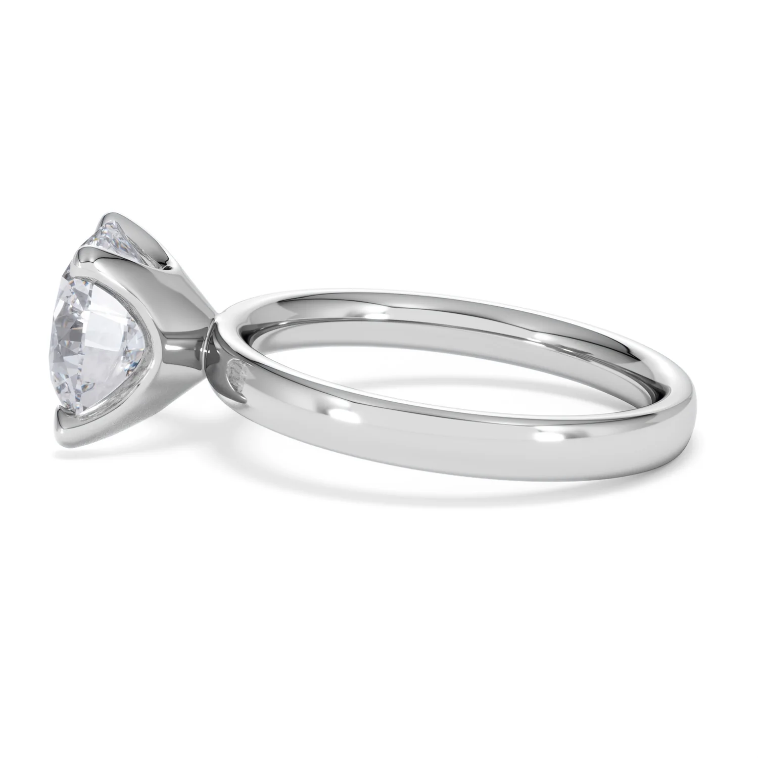 Origin 3.00ct Round Cut Lab Diamond Solitaire Engagement Ring in Platinum - Image 66
