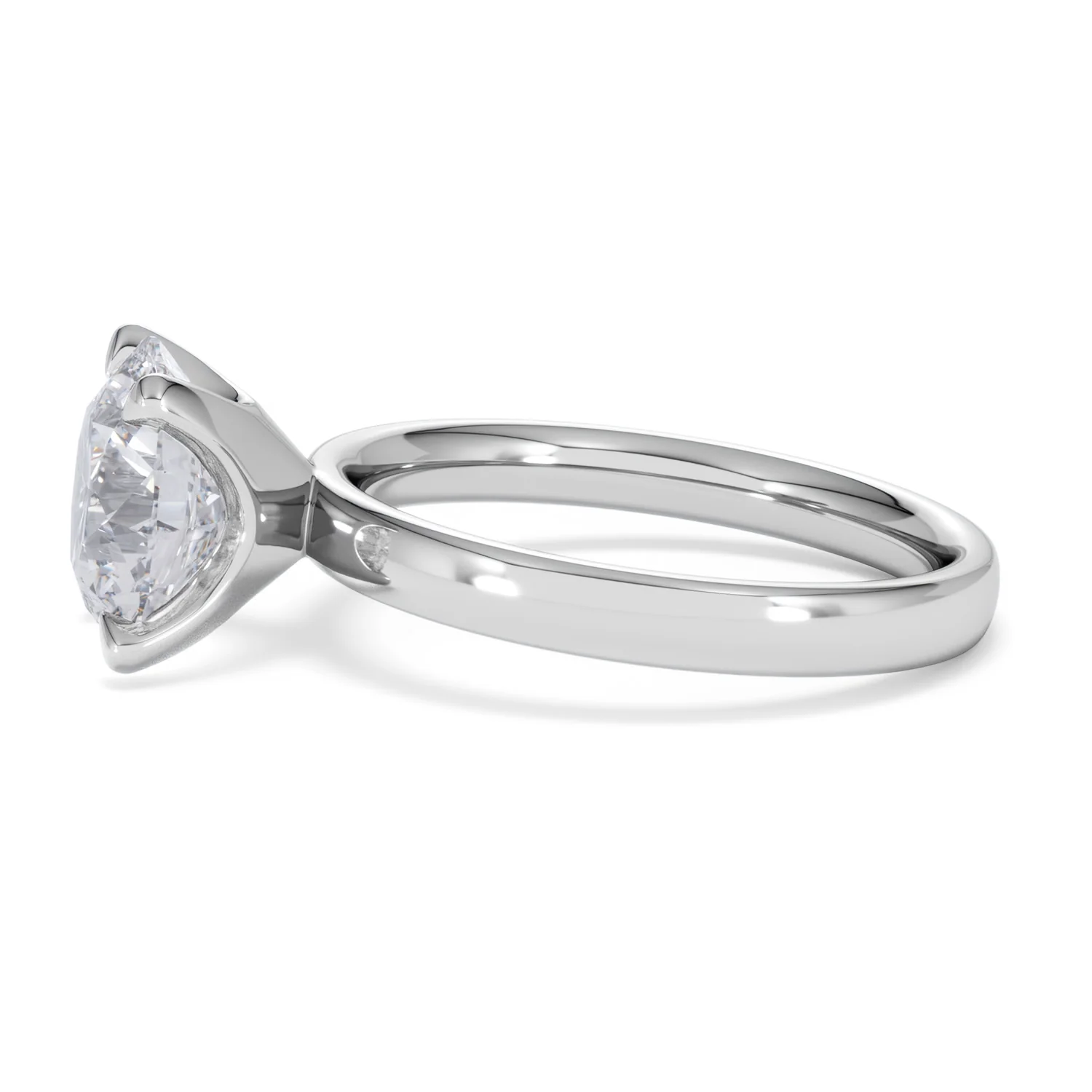 Origin 3.00ct Round Cut Lab Diamond Solitaire Engagement Ring in Platinum - Image 69