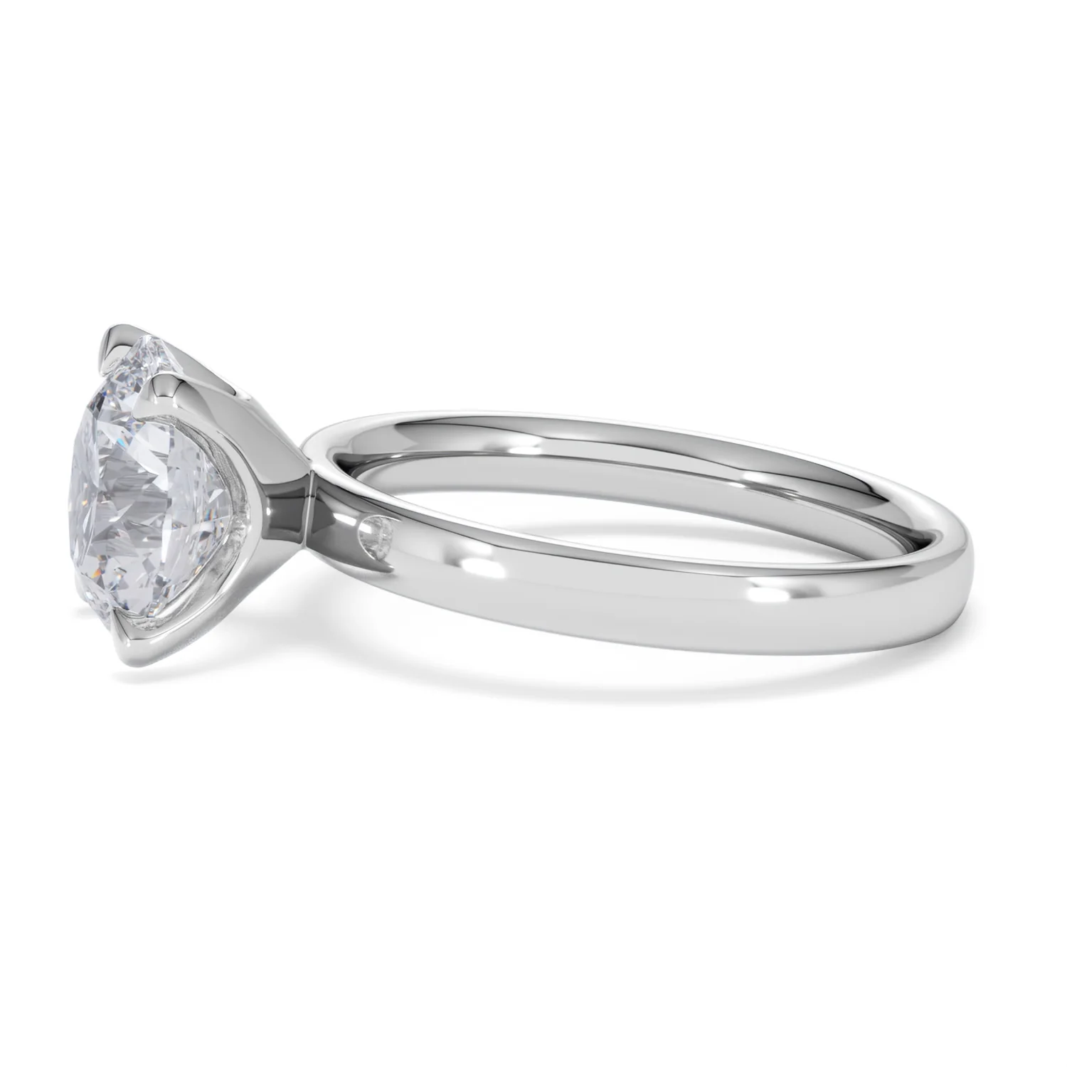 Origin 3.00ct Round Cut Lab Diamond Solitaire Engagement Ring in Platinum - Image 70