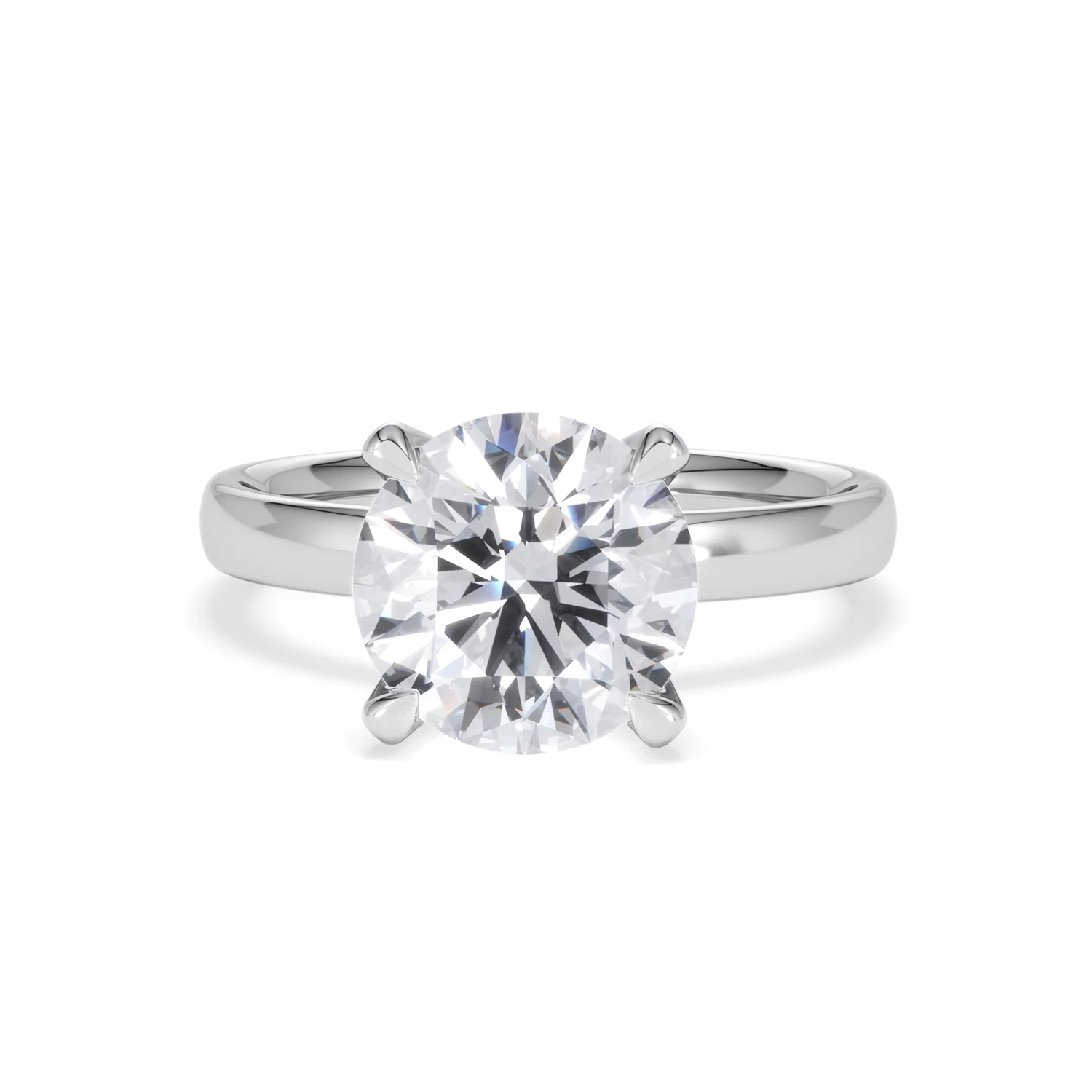 Origin 3.00ct Round Cut Lab Diamond Solitaire Engagement Ring in Platinum - Image 86