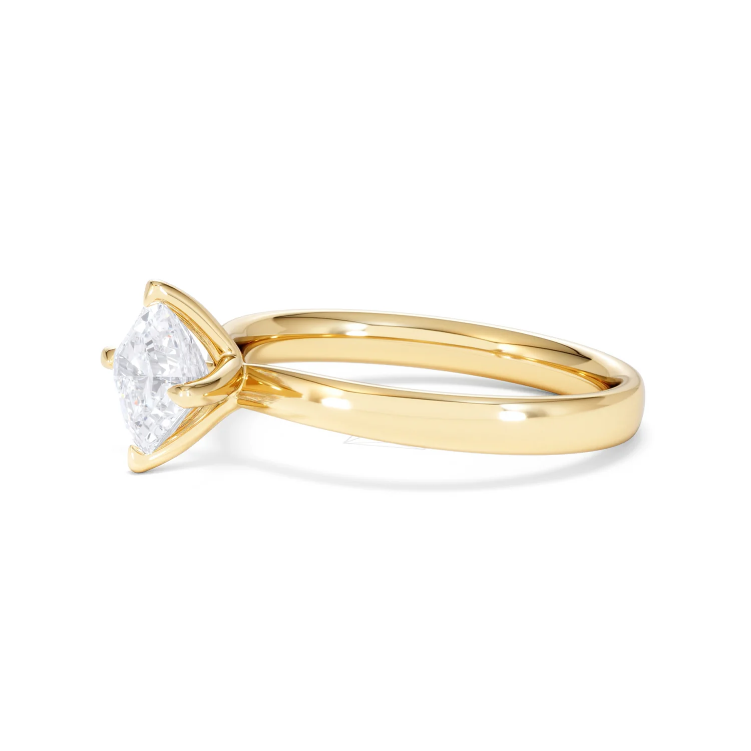 Origin Twist 1.00ct Asscher Cut Lab Diamond Solitaire Engagement Ring in 18K Yellow Gold - Image 73