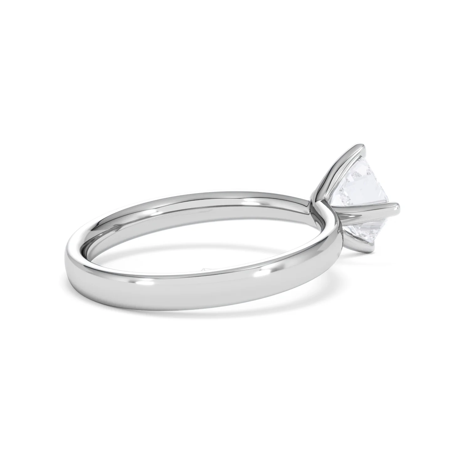 Origin Twist 1.00ct Asscher Cut Lab Diamond Solitaire Engagement Ring in Platinum - Image 34