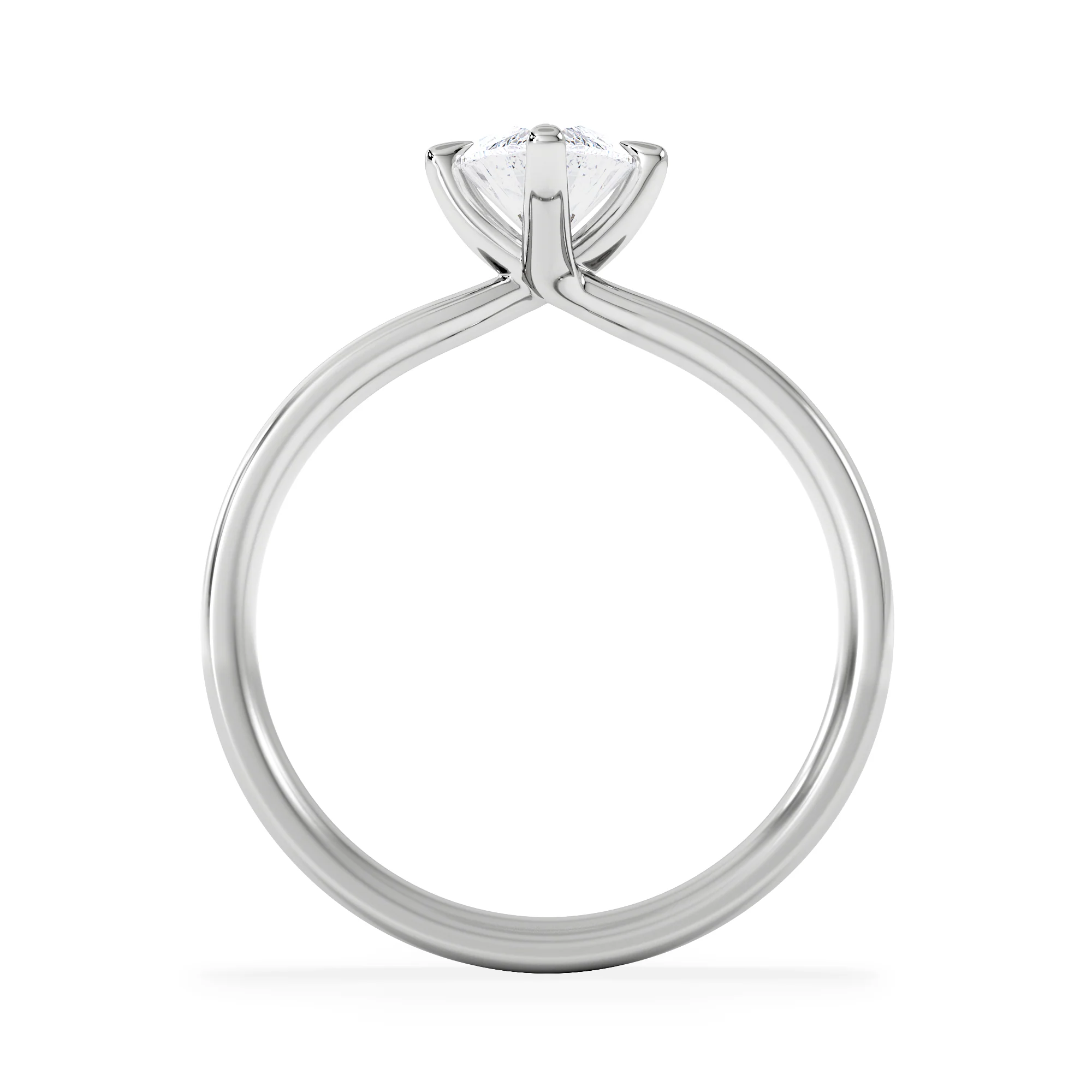 Origin Twist 1.00ct Marquise Cut Lab Diamond Solitaire Engagement Ring in Platinum - Image 3