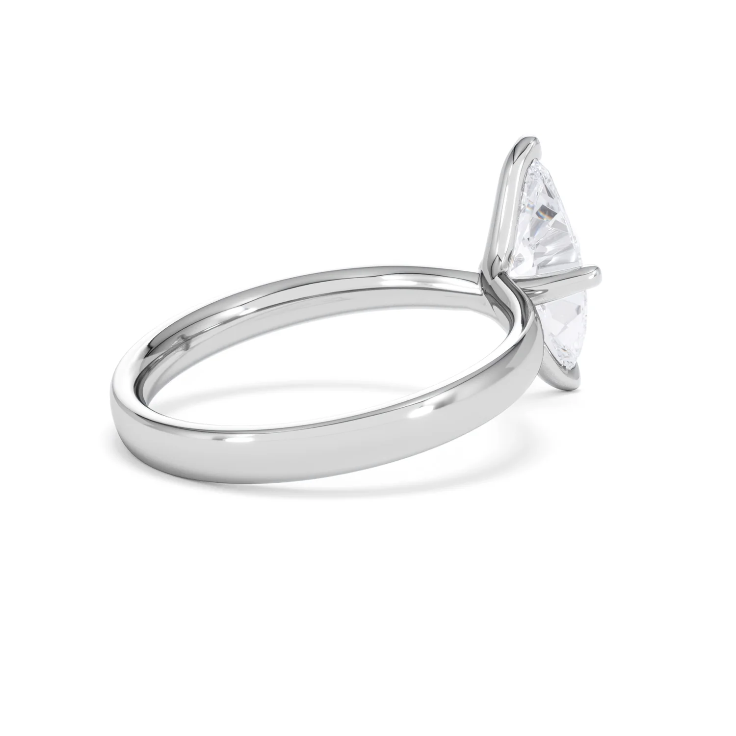 Origin Twist 1.00ct Marquise Cut Lab Diamond Solitaire Engagement Ring in Platinum - Image 35