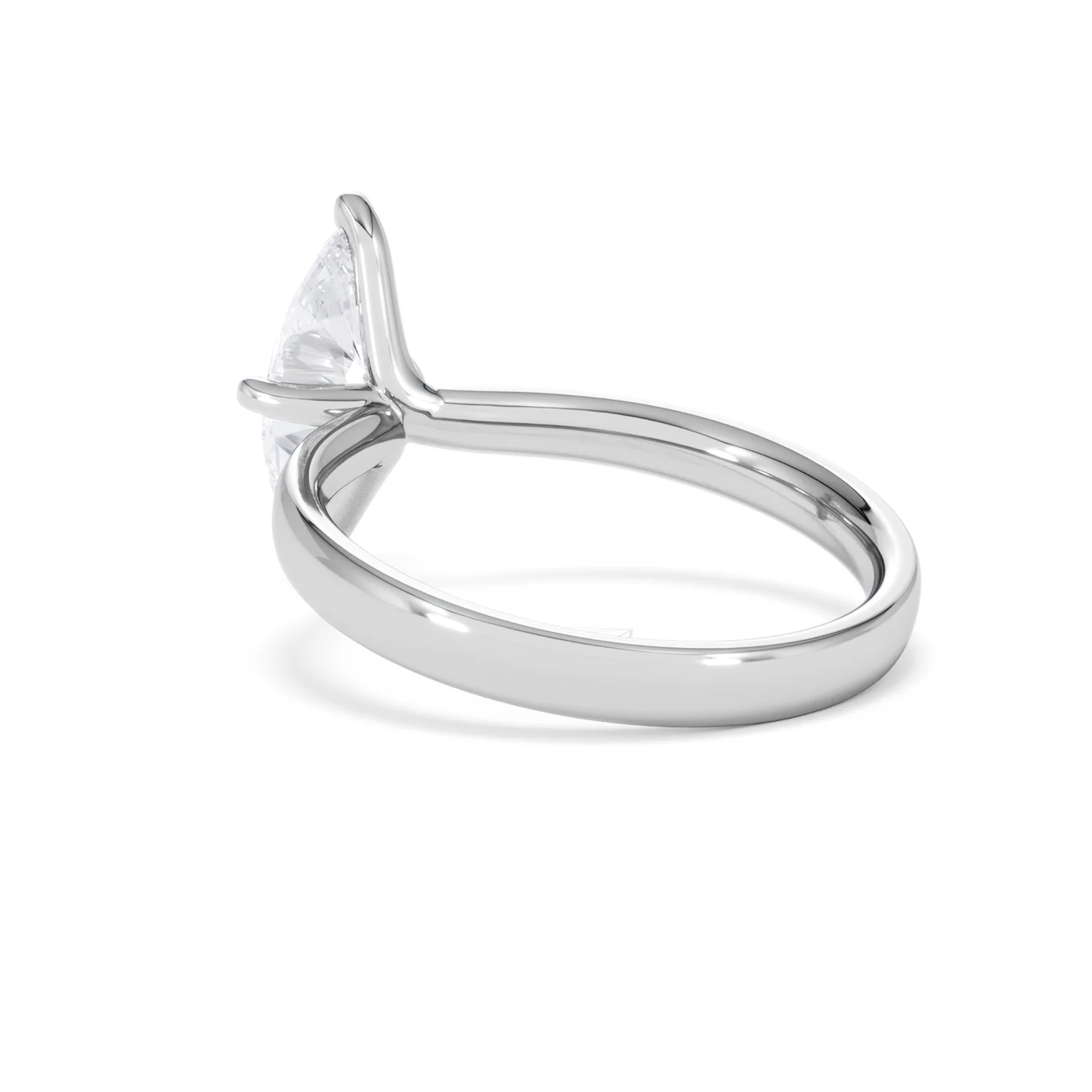 Origin Twist 1.00ct Marquise Cut Lab Diamond Solitaire Engagement Ring in Platinum - Image 56