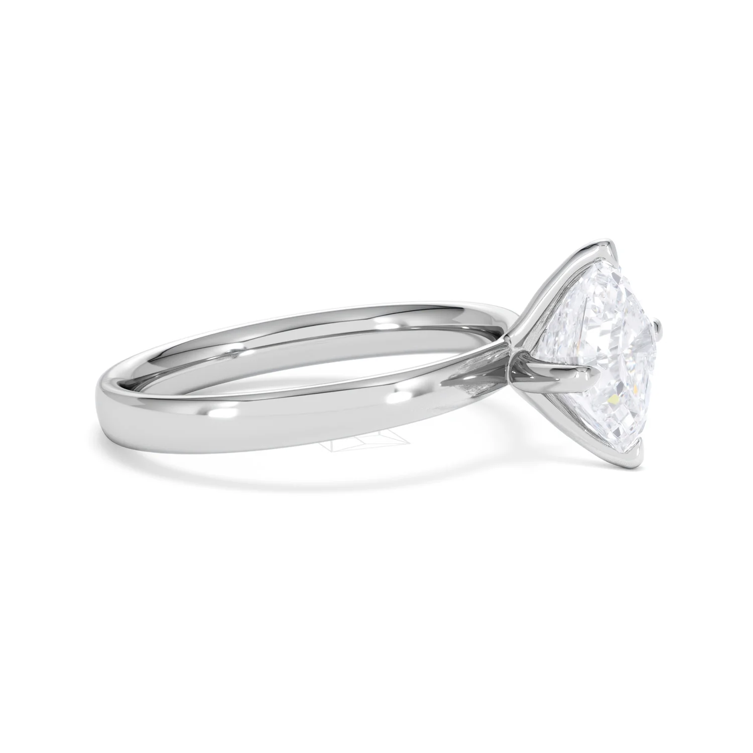 Origin Twist 2.00ct Asscher Cut Lab Diamond Solitaire Engagement Ring in 18K White Gold - Image 22