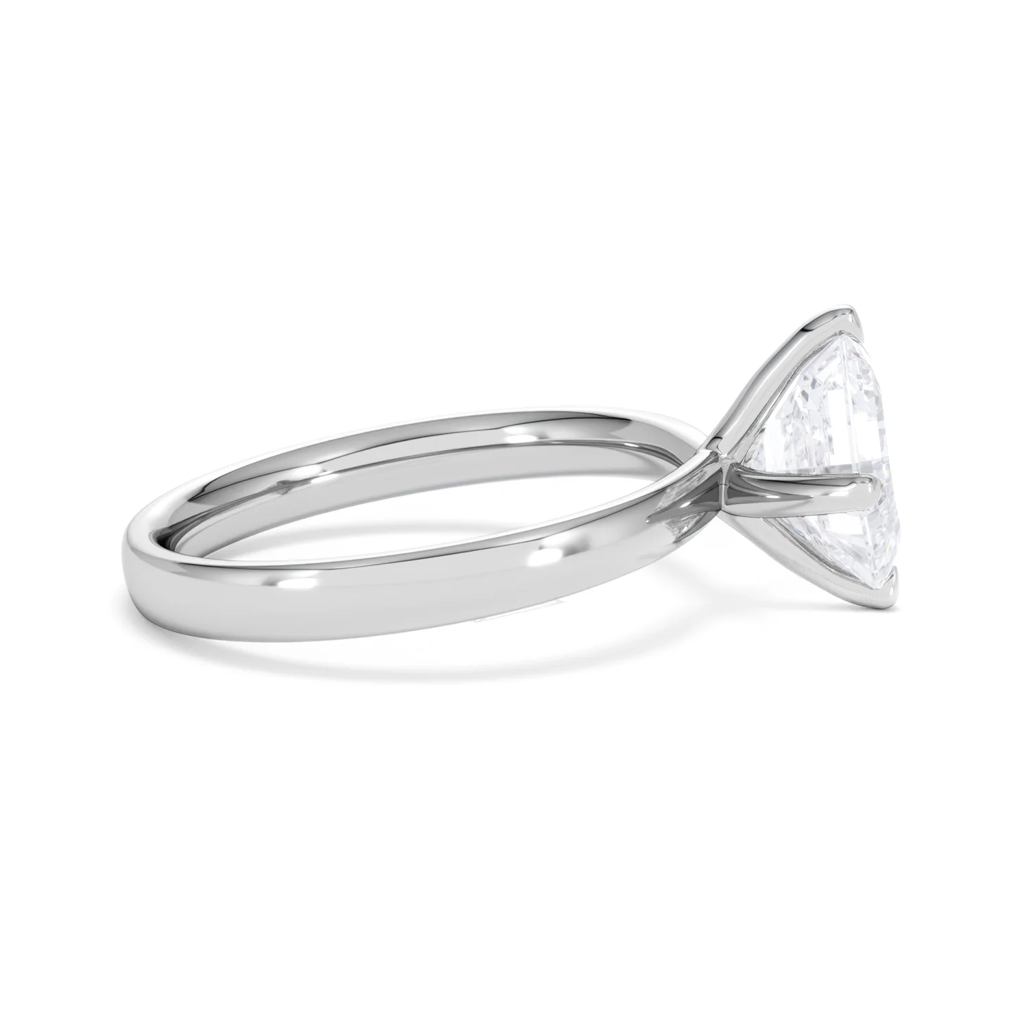 Origin Twist 2.00ct Asscher Cut Lab Diamond Solitaire Engagement Ring in Platinum - Image 26