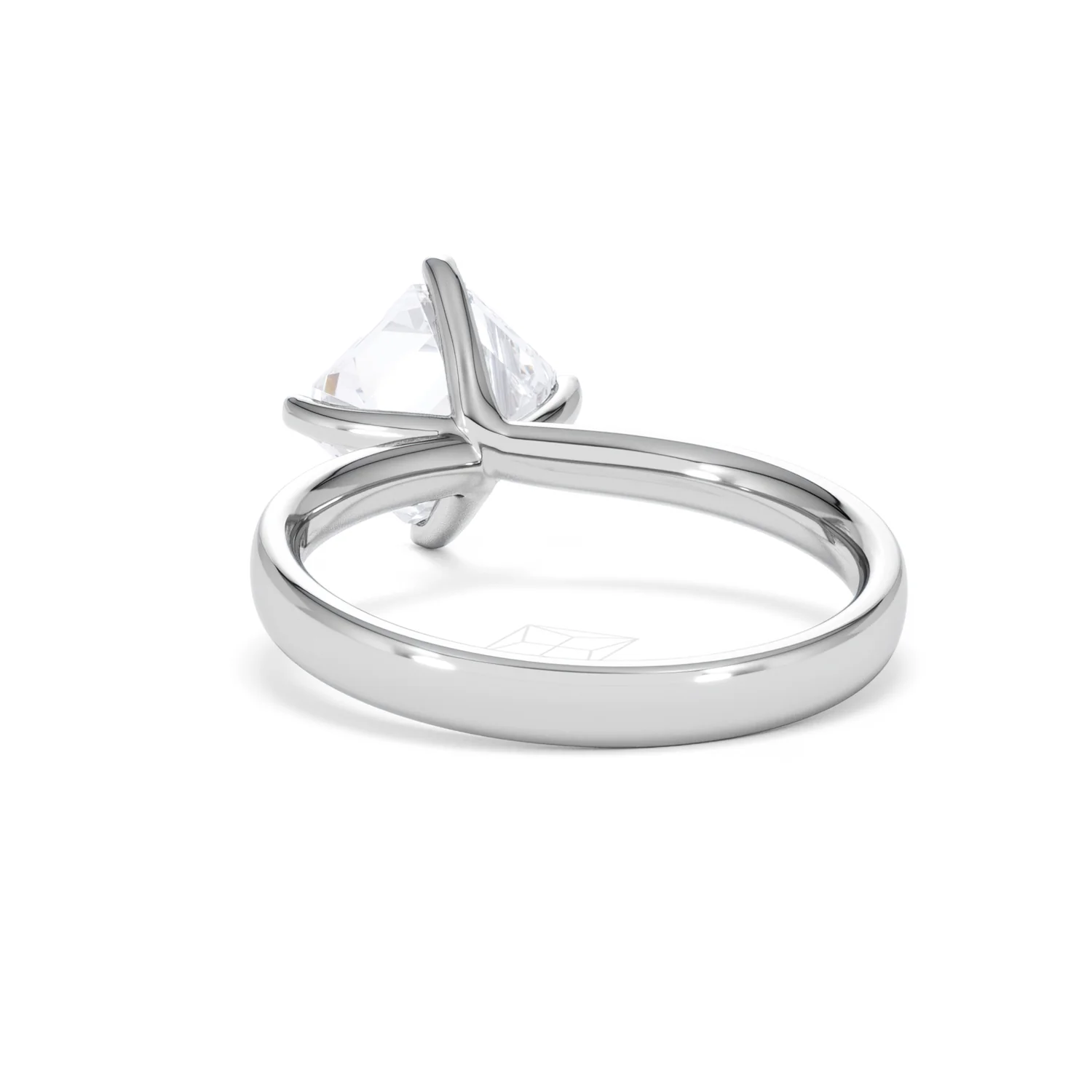 Origin Twist 2.00ct Asscher Cut Lab Diamond Solitaire Engagement Ring in Platinum - Image 51