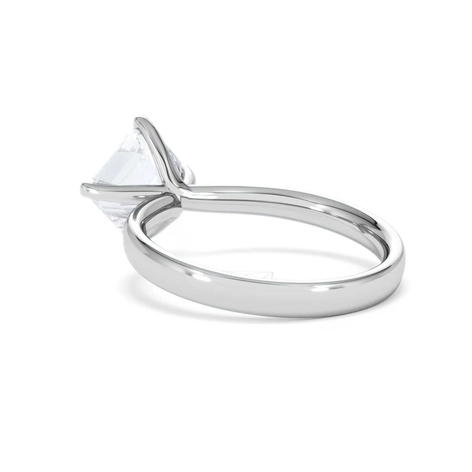Origin Twist 2.00ct Asscher Cut Lab Diamond Solitaire Engagement Ring in Platinum - Image 56