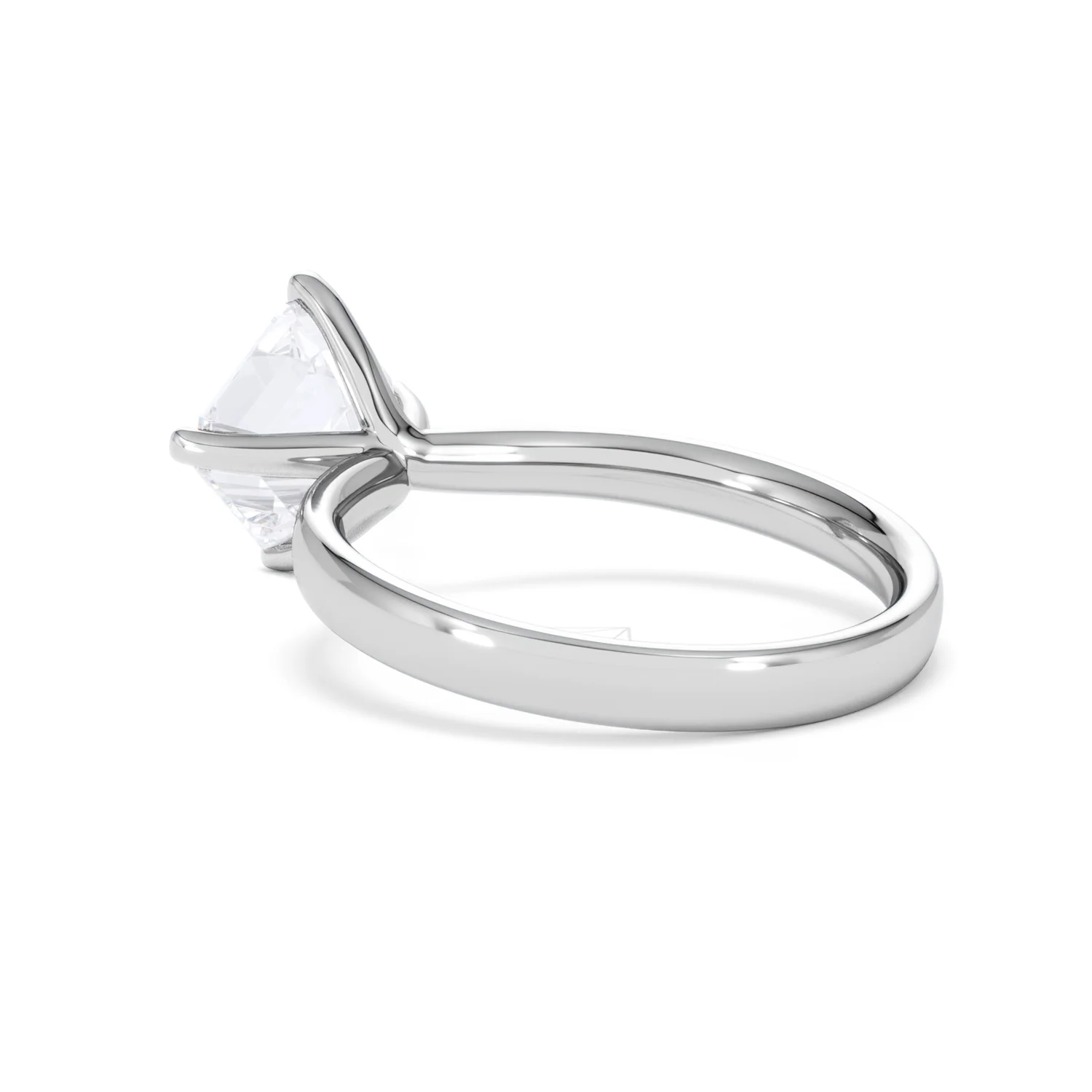 Origin Twist 2.00ct Asscher Cut Lab Diamond Solitaire Engagement Ring in Platinum - Image 57