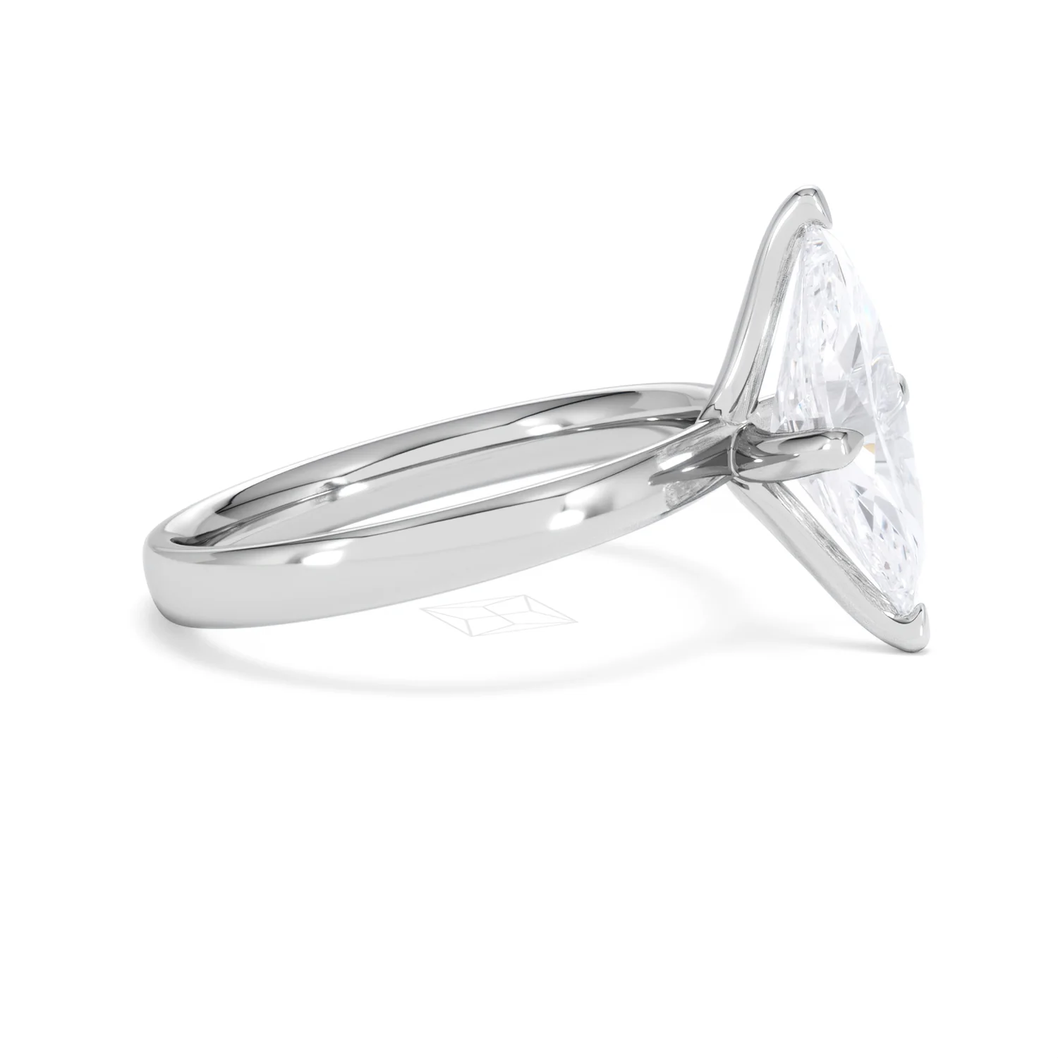 Origin Twist 2.00ct Marquise Cut Lab Diamond Solitaire Engagement Ring in 18K White Gold - Image 23
