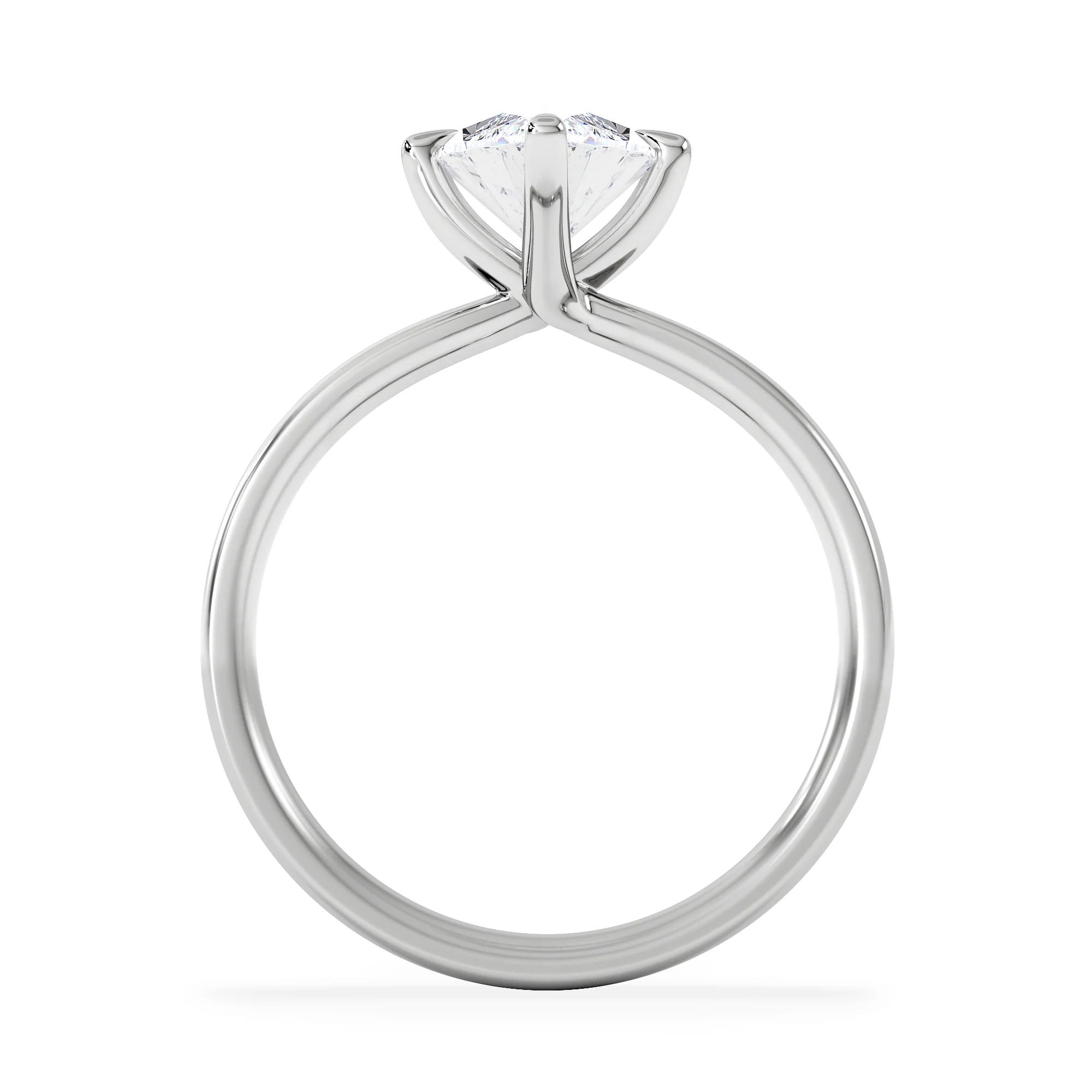 Origin Twist 2.00ct Marquise Cut Lab Diamond Solitaire Engagement Ring in 18K White Gold - Image 3