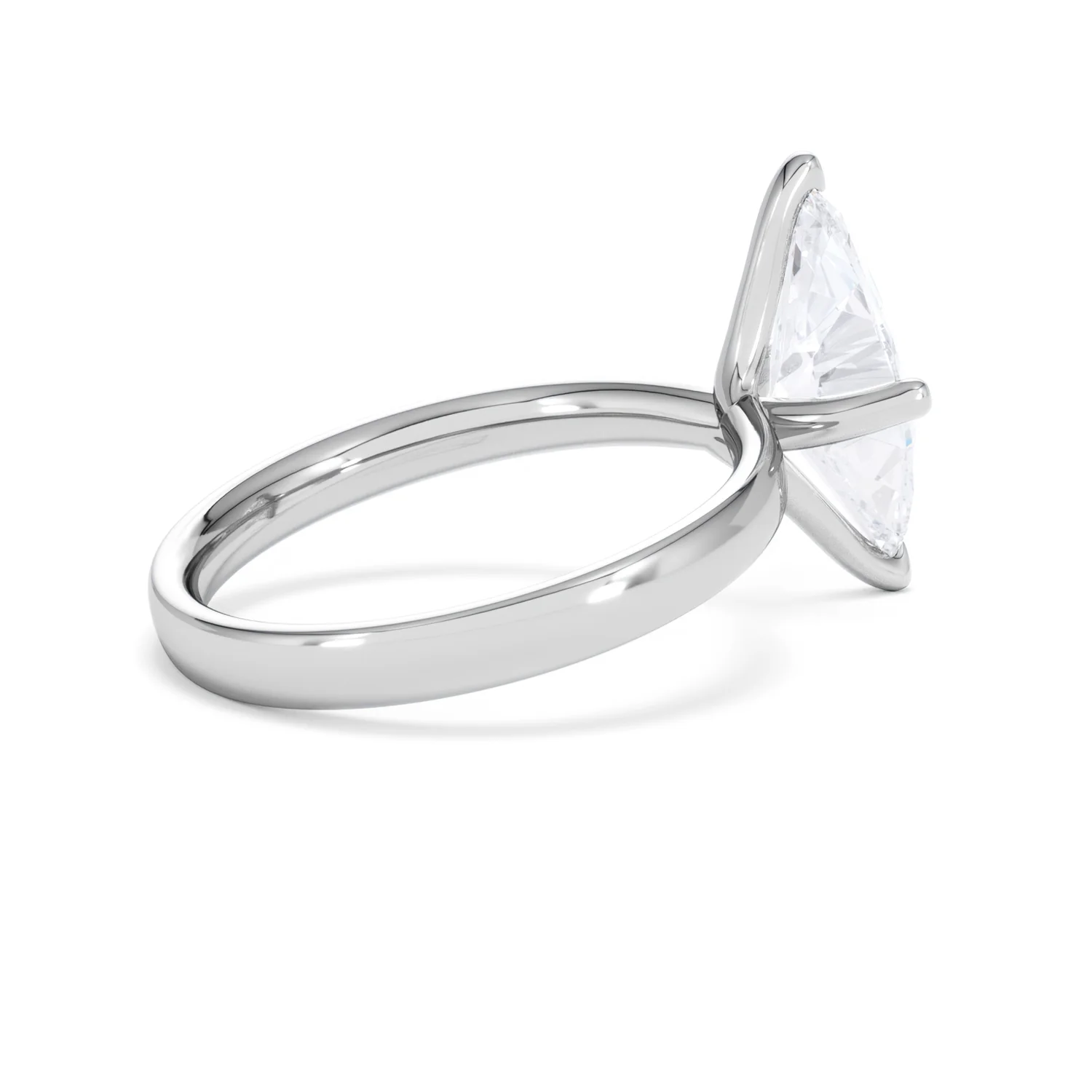Origin Twist 2.00ct Marquise Cut Lab Diamond Solitaire Engagement Ring in 18K White Gold - Image 33