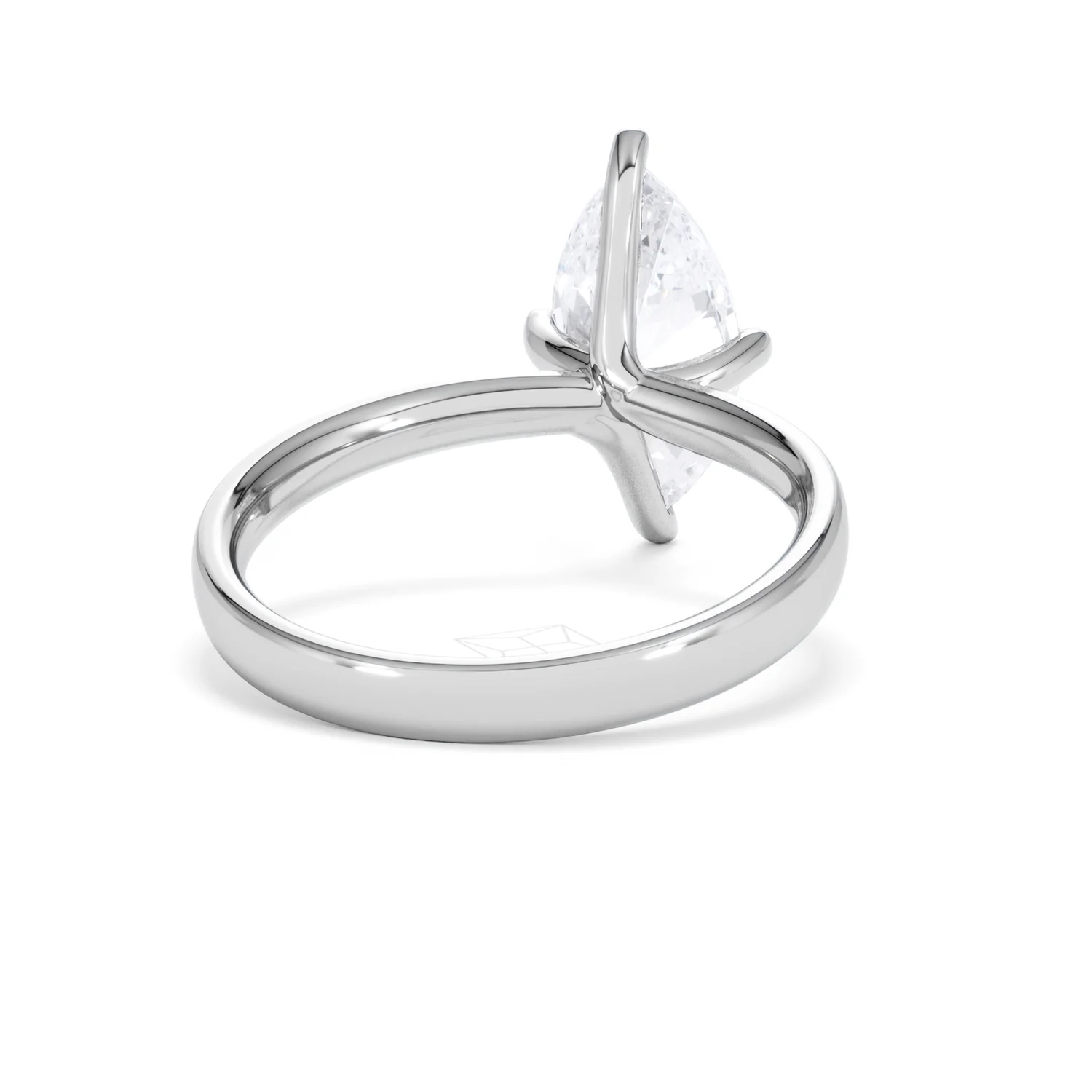 Origin Twist 2.00ct Marquise Cut Lab Diamond Solitaire Engagement Ring in 18K White Gold - Image 43