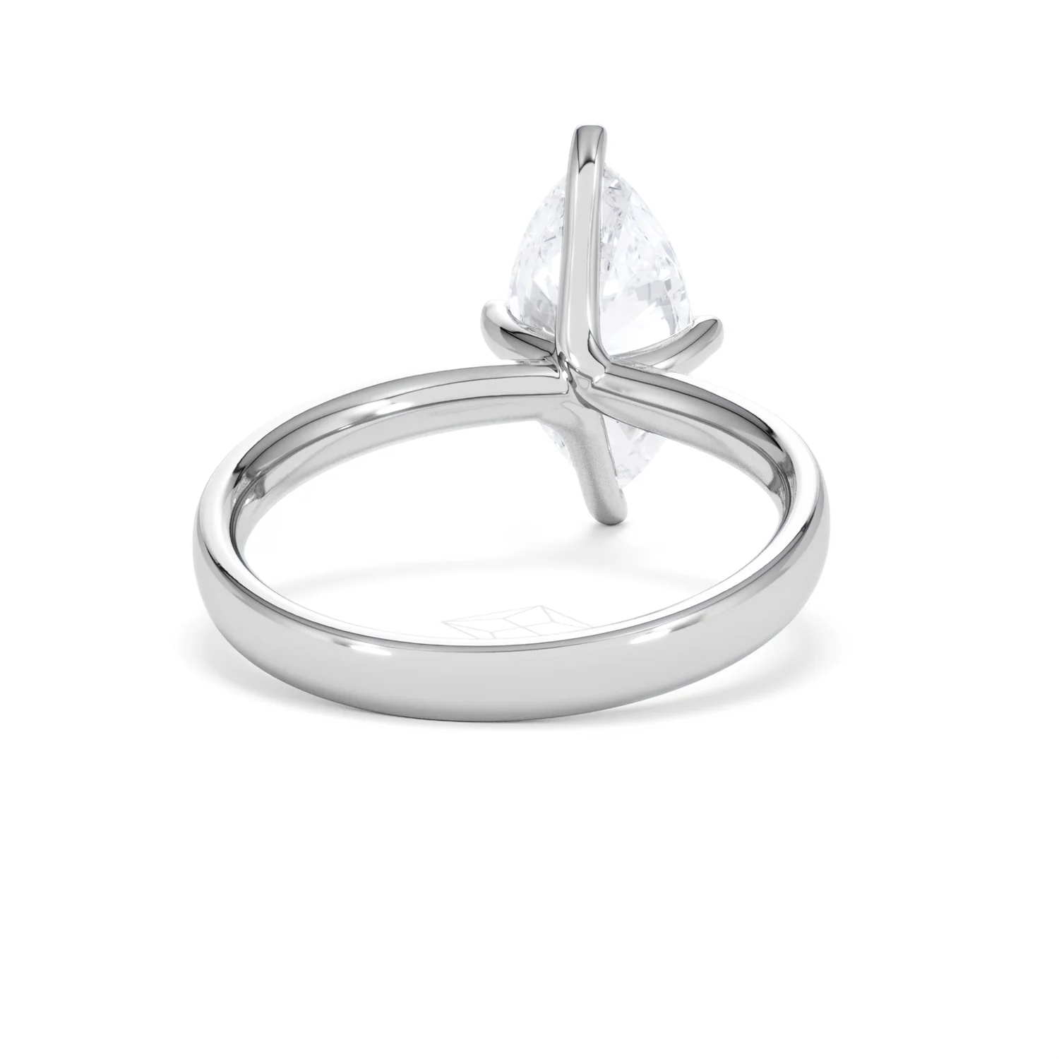 Origin Twist 2.00ct Marquise Cut Lab Diamond Solitaire Engagement Ring in 18K White Gold - Image 44