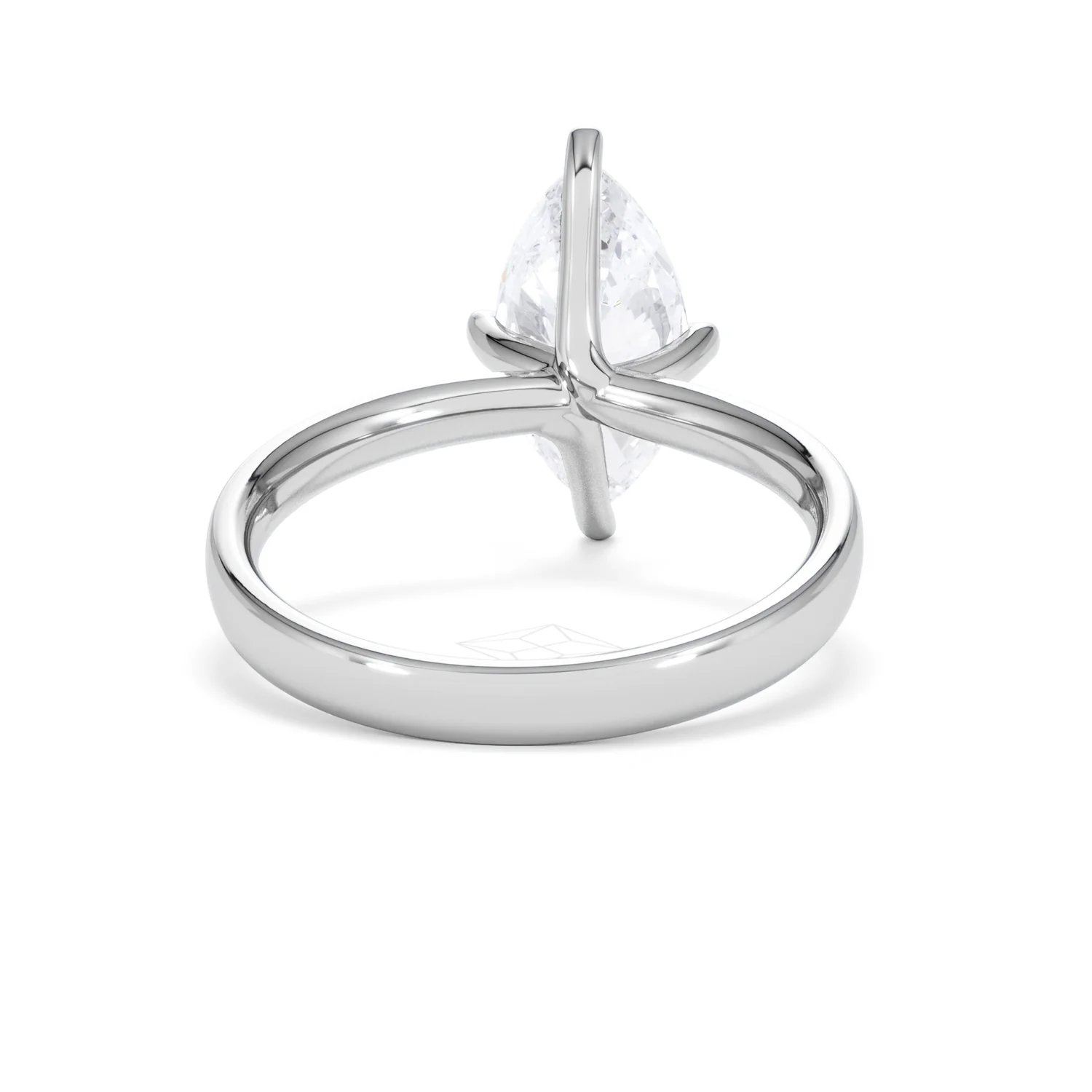 Origin Twist 2.00ct Marquise Cut Lab Diamond Solitaire Engagement Ring in 18K White Gold - Image 45