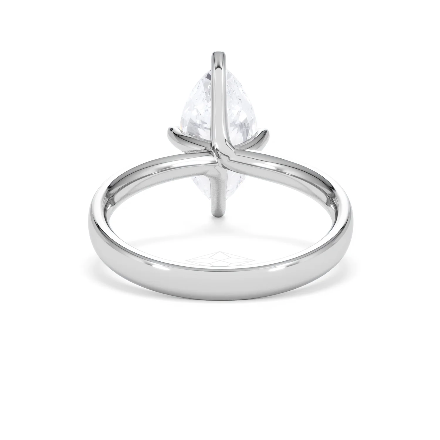 Origin Twist 2.00ct Marquise Cut Lab Diamond Solitaire Engagement Ring in 18K White Gold - Image 47