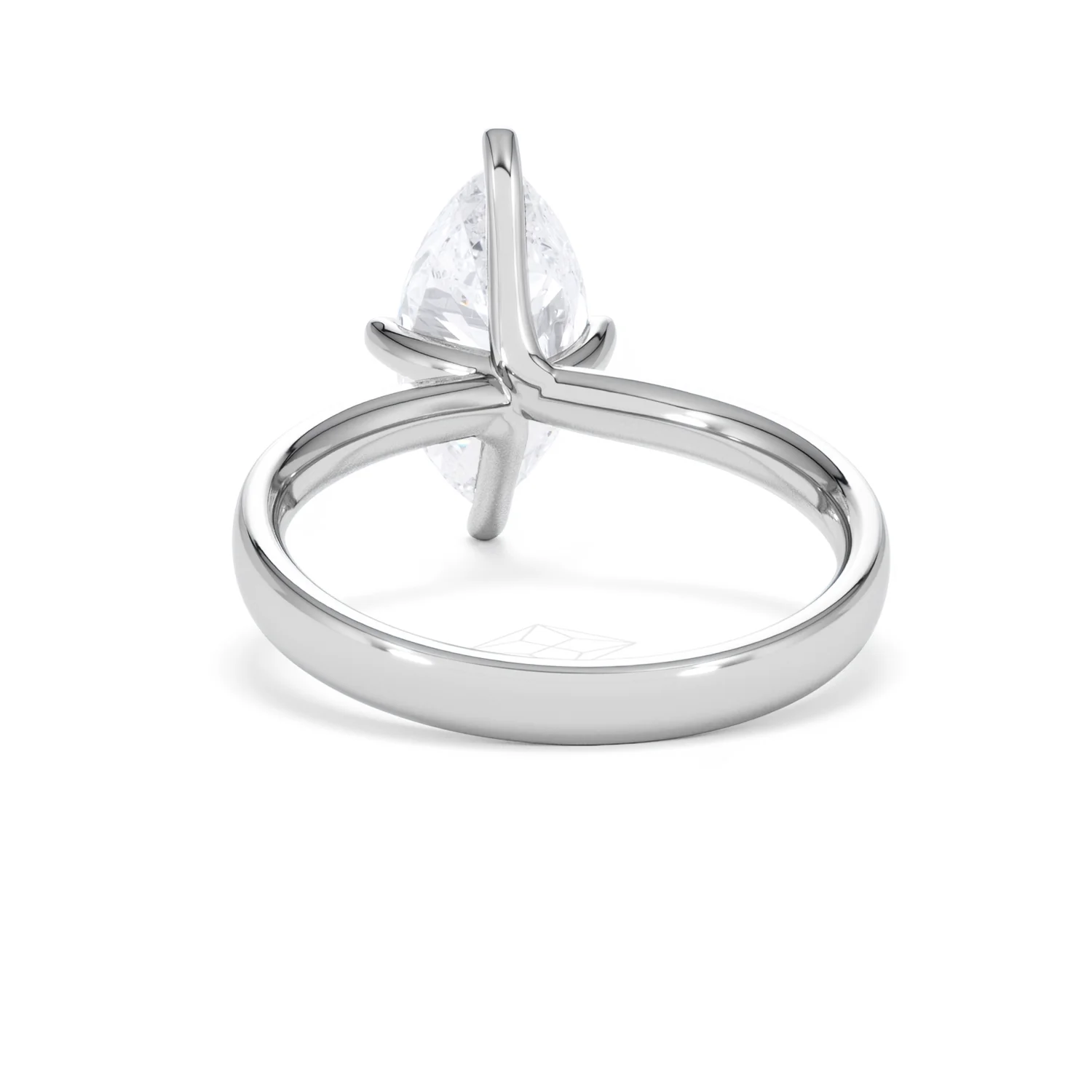 Origin Twist 2.00ct Marquise Cut Lab Diamond Solitaire Engagement Ring in 18K White Gold - Image 49