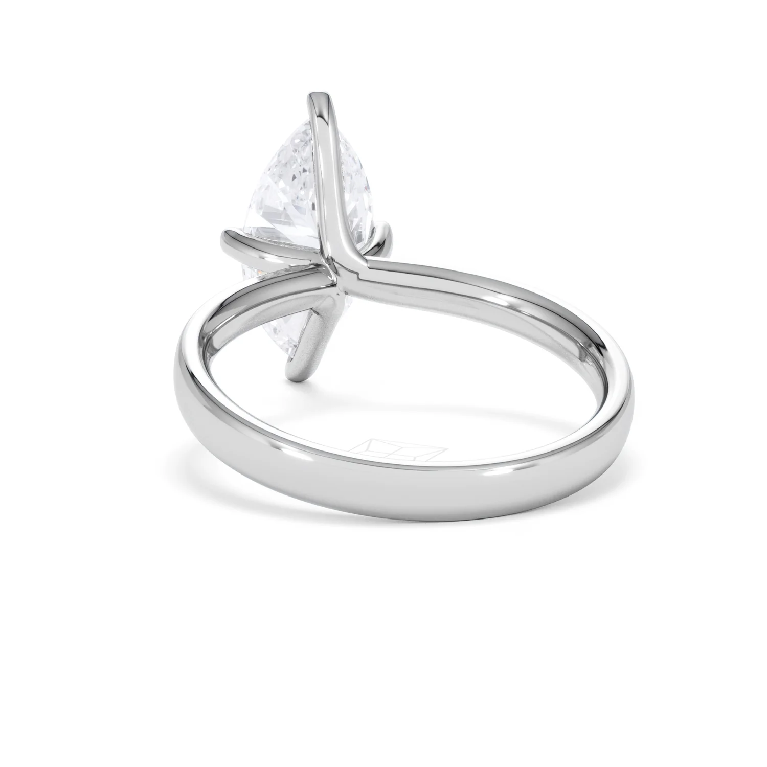 Origin Twist 2.00ct Marquise Cut Lab Diamond Solitaire Engagement Ring in 18K White Gold - Image 51