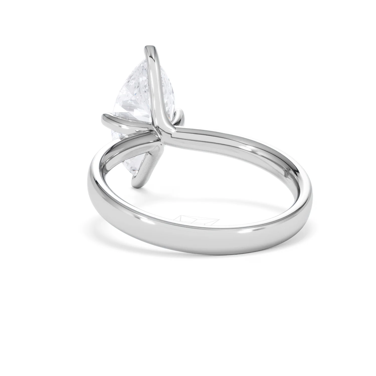 Origin Twist 2.00ct Marquise Cut Lab Diamond Solitaire Engagement Ring in 18K White Gold - Image 52