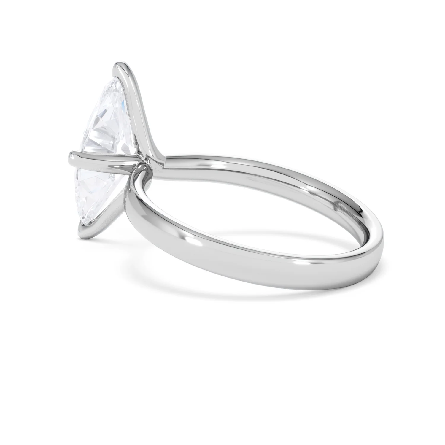 Origin Twist 2.00ct Marquise Cut Lab Diamond Solitaire Engagement Ring in 18K White Gold - Image 60