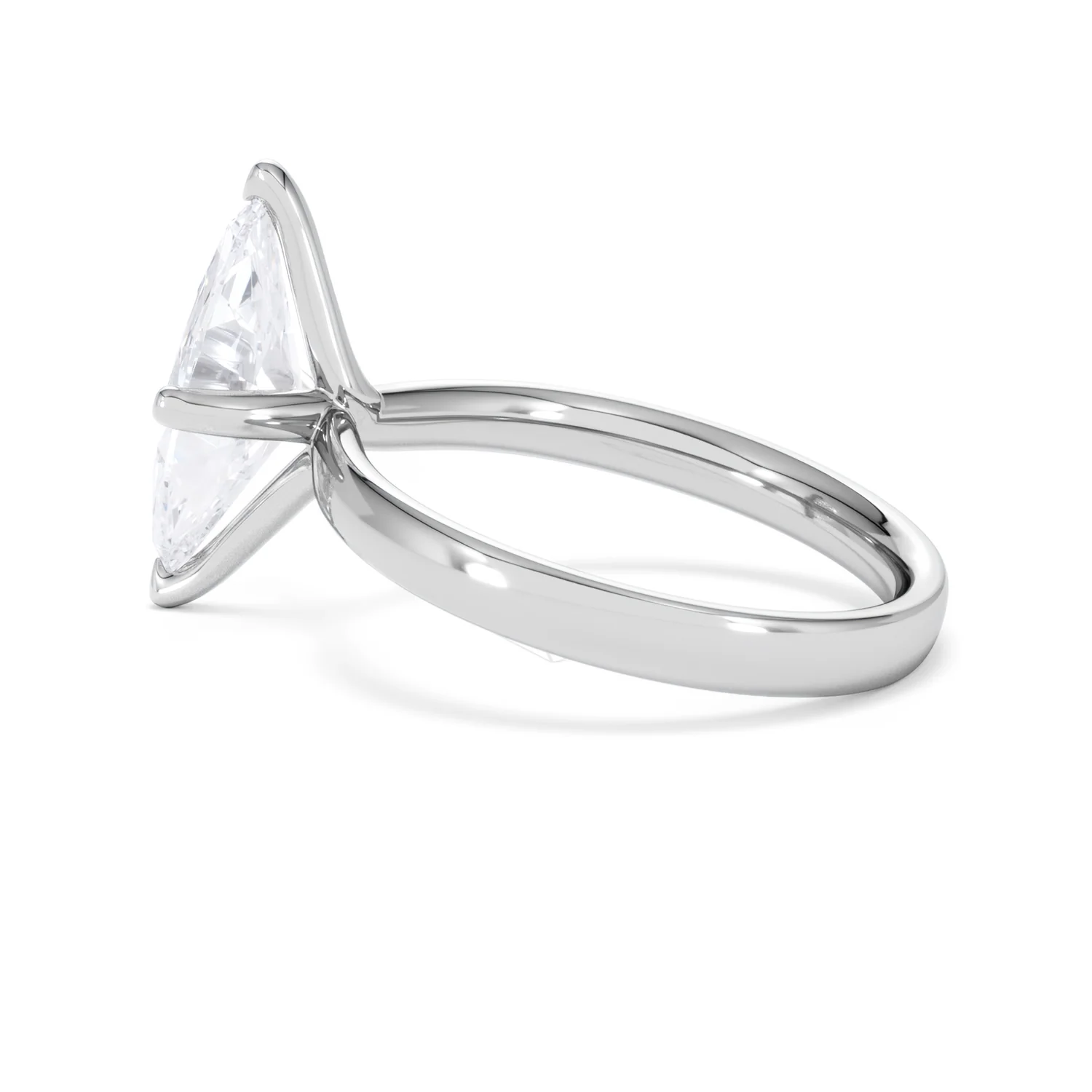 Origin Twist 2.00ct Marquise Cut Lab Diamond Solitaire Engagement Ring in 18K White Gold - Image 63