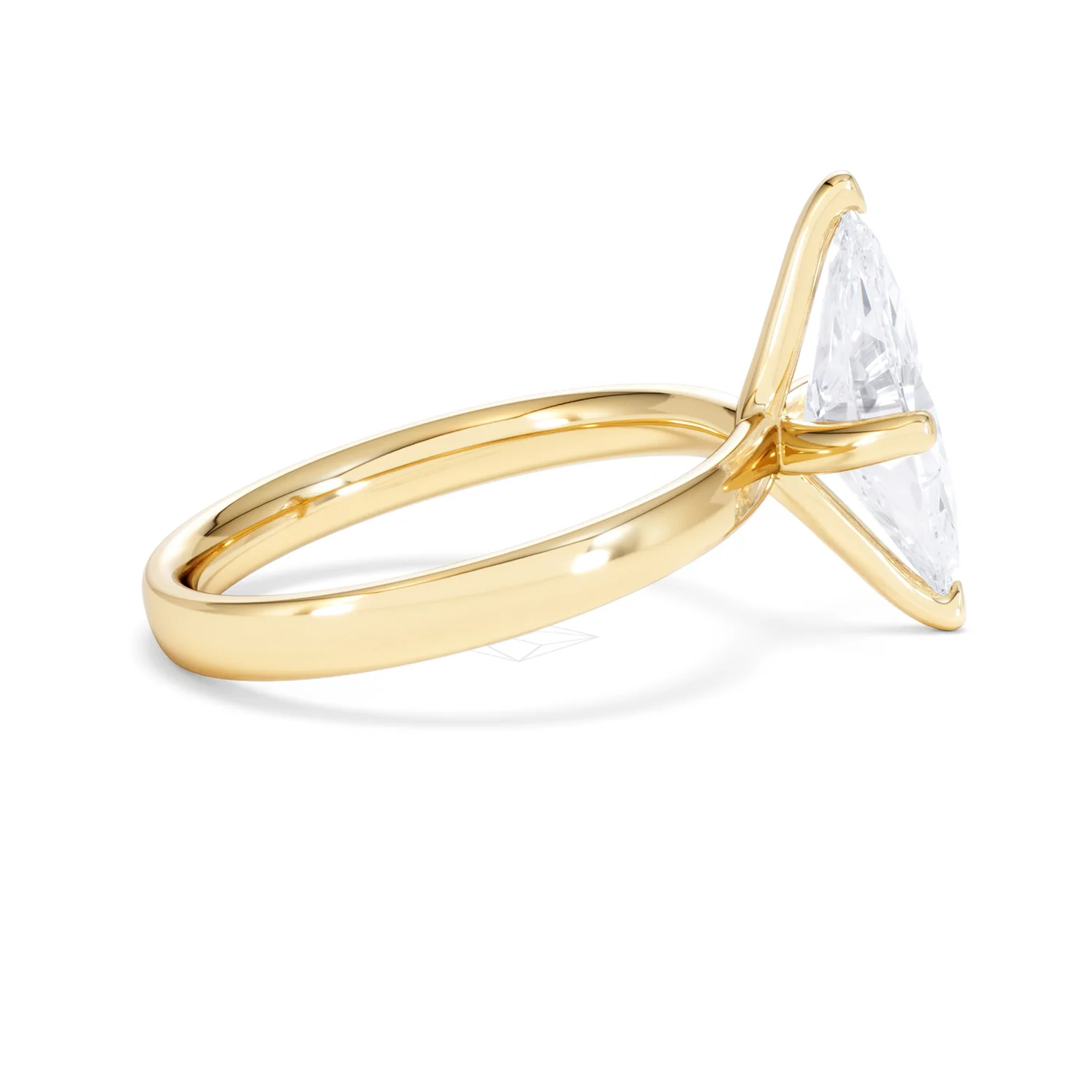 Origin Twist 2.00ct Marquise Cut Lab Diamond Solitaire Engagement Ring in 18K Yellow Gold - Image 28