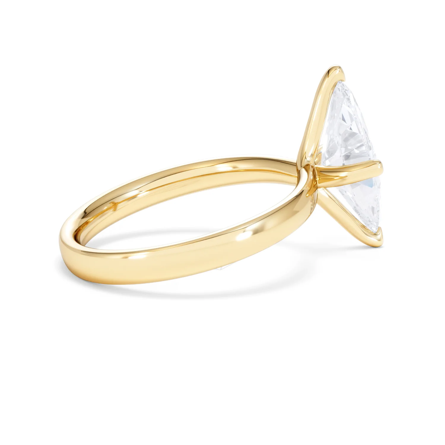 Origin Twist 2.00ct Marquise Cut Lab Diamond Solitaire Engagement Ring in 18K Yellow Gold - Image 31