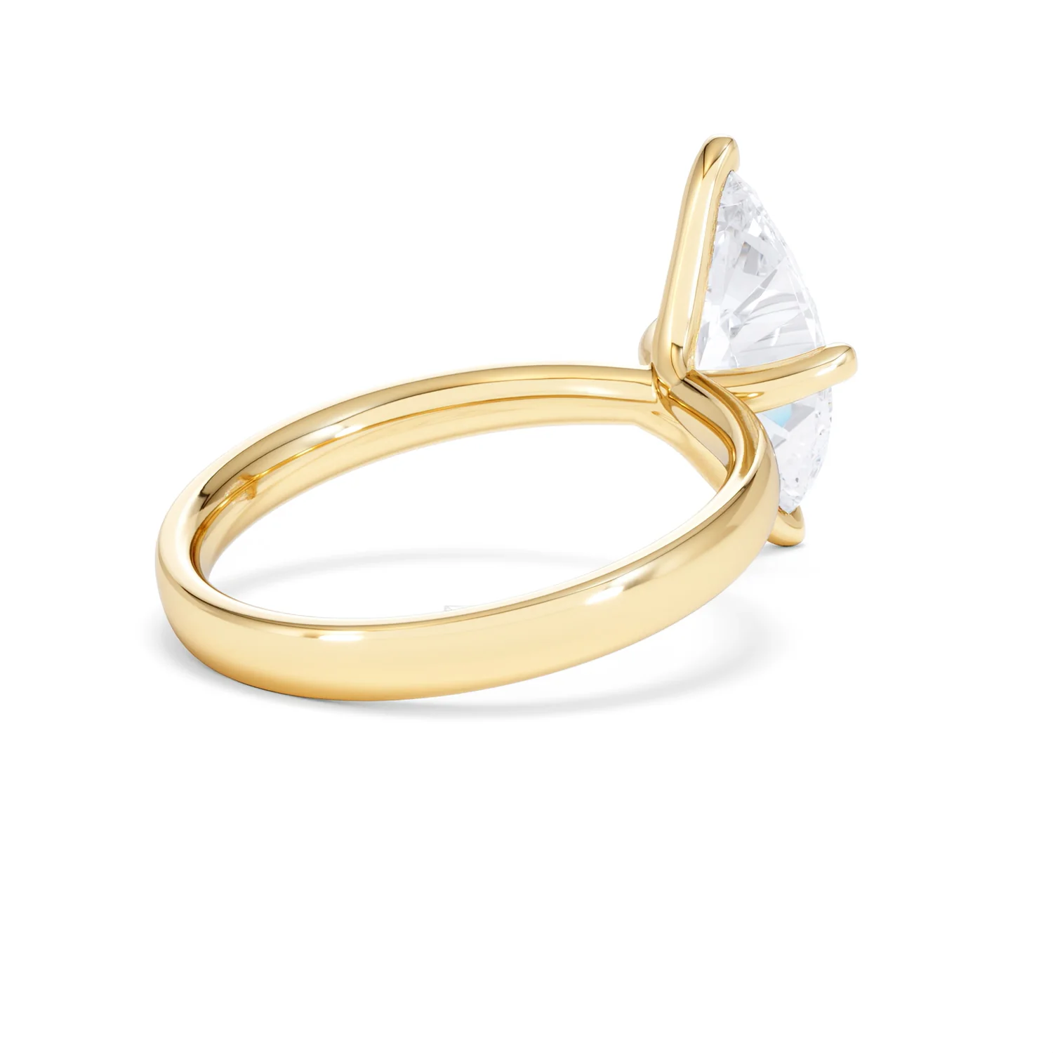 Origin Twist 2.00ct Marquise Cut Lab Diamond Solitaire Engagement Ring in 18K Yellow Gold - Image 37