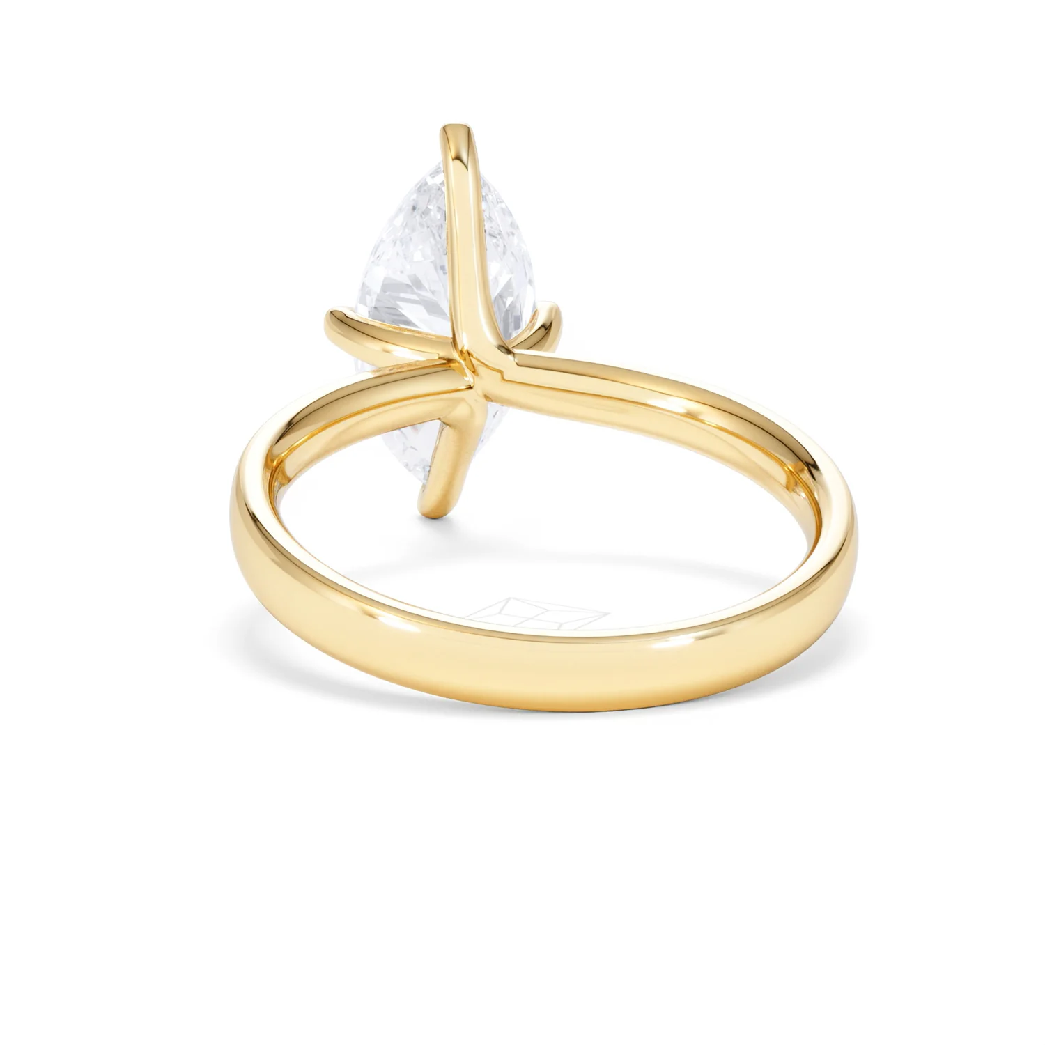 Origin Twist 2.00ct Marquise Cut Lab Diamond Solitaire Engagement Ring in 18K Yellow Gold - Image 50
