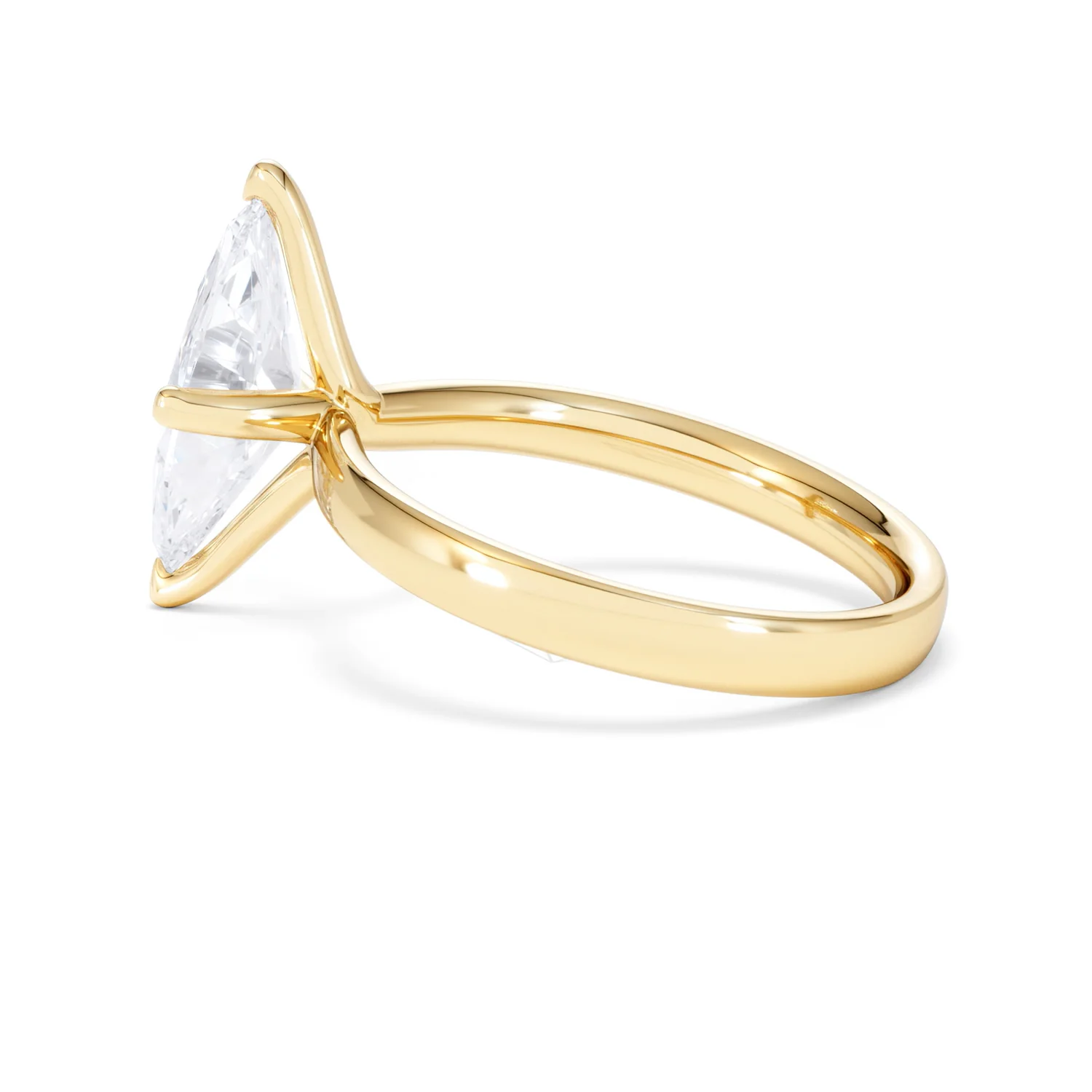 Origin Twist 2.00ct Marquise Cut Lab Diamond Solitaire Engagement Ring in 18K Yellow Gold - Image 63