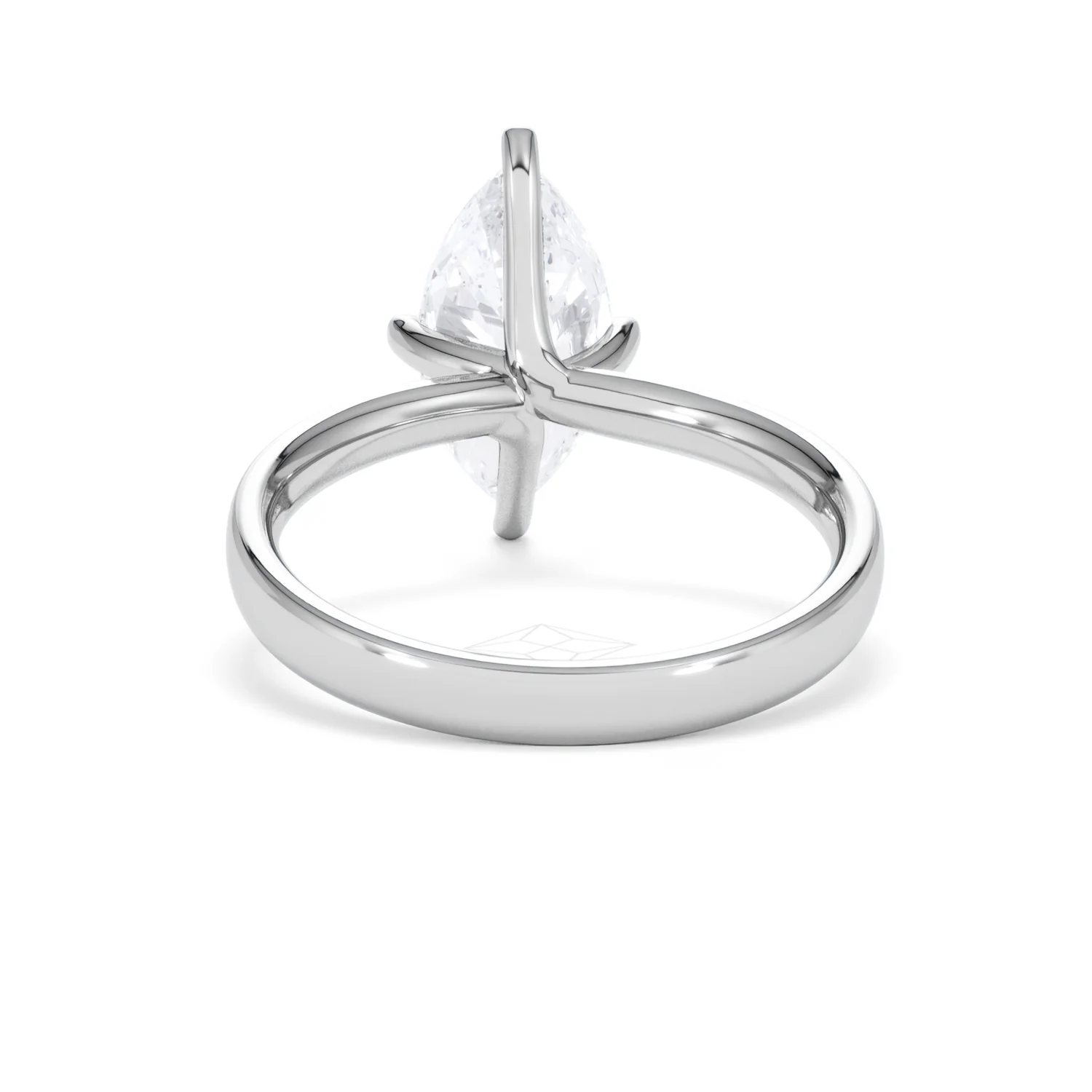 Origin Twist 2.00ct Marquise Cut Lab Diamond Solitaire Engagement Ring in Platinum - Image 48