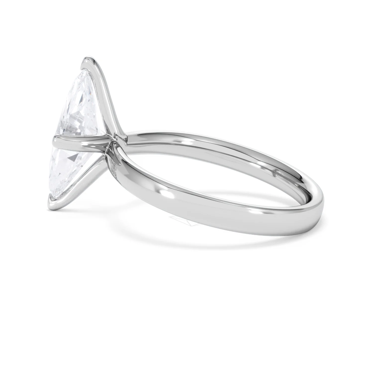 Origin Twist 2.00ct Marquise Cut Lab Diamond Solitaire Engagement Ring in Platinum - Image 64
