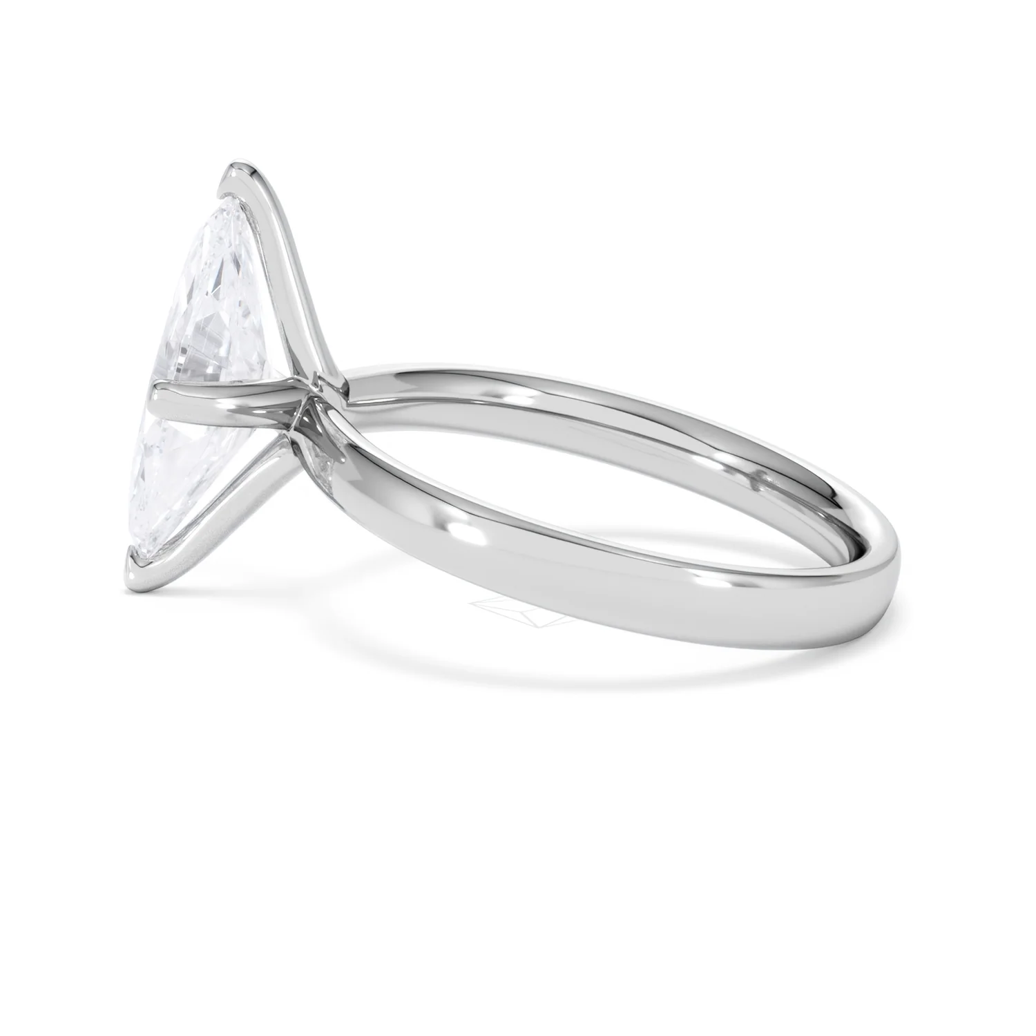 Origin Twist 2.00ct Marquise Cut Lab Diamond Solitaire Engagement Ring in Platinum - Image 65