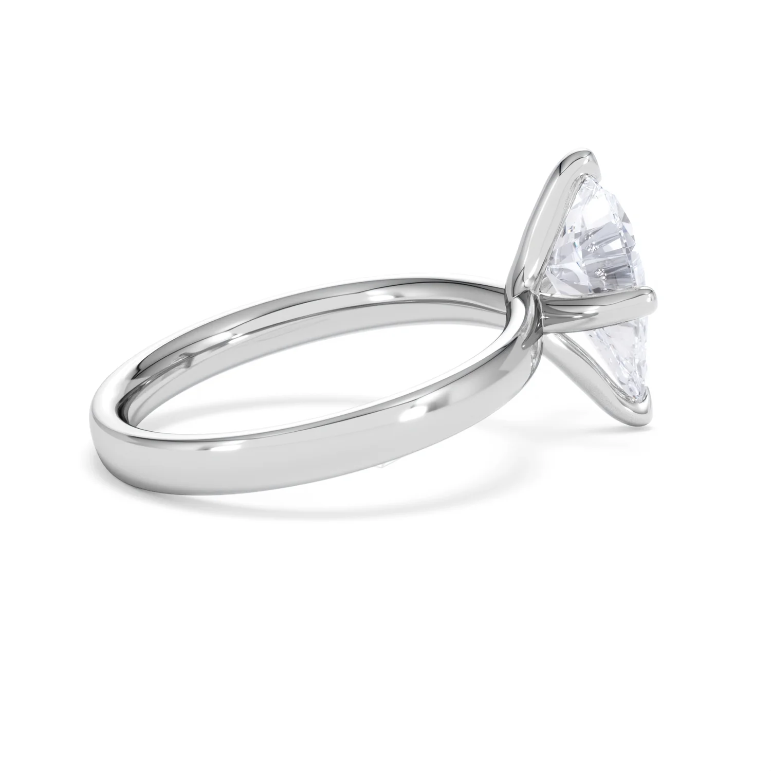 Origin Twist 2.00ct Pear Cut Lab Diamond Solitaire Engagement Ring in 18K White Gold - Image 31