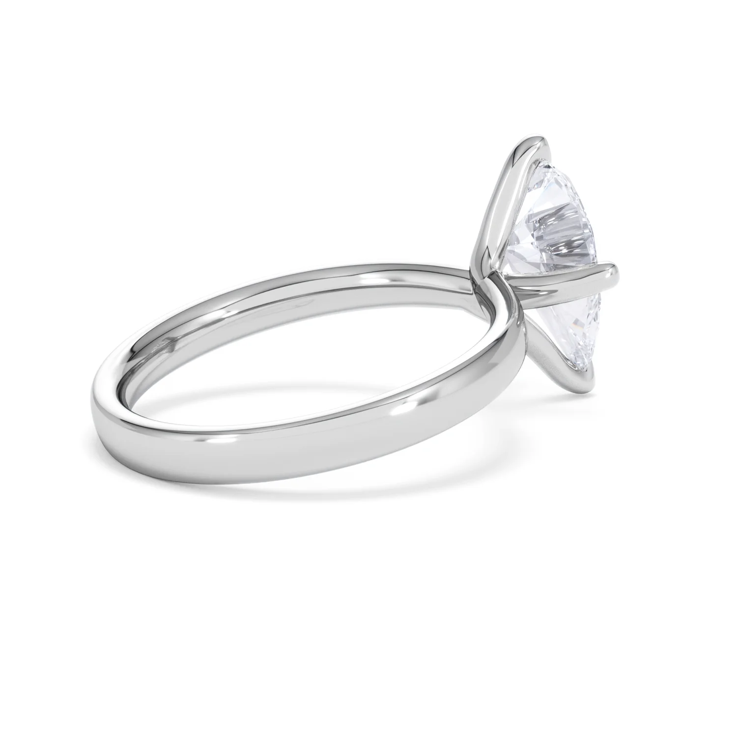 Origin Twist 2.00ct Pear Cut Lab Diamond Solitaire Engagement Ring in 18K White Gold - Image 34