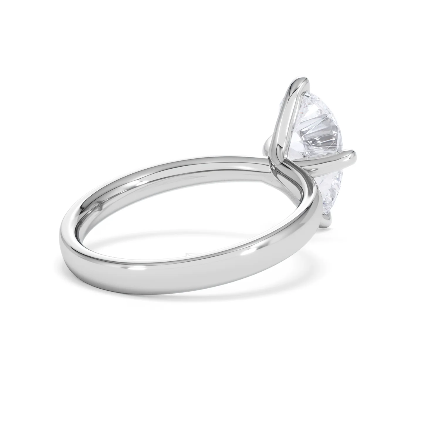 Origin Twist 2.00ct Pear Cut Lab Diamond Solitaire Engagement Ring in 18K White Gold - Image 37