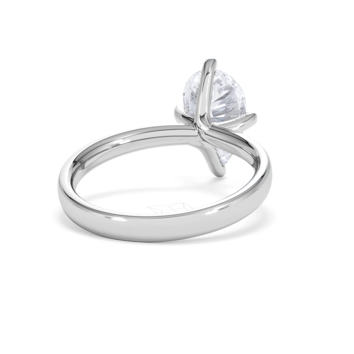Origin Twist 2.00ct Pear Cut Lab Diamond Solitaire Engagement Ring in 18K White Gold - Image 42