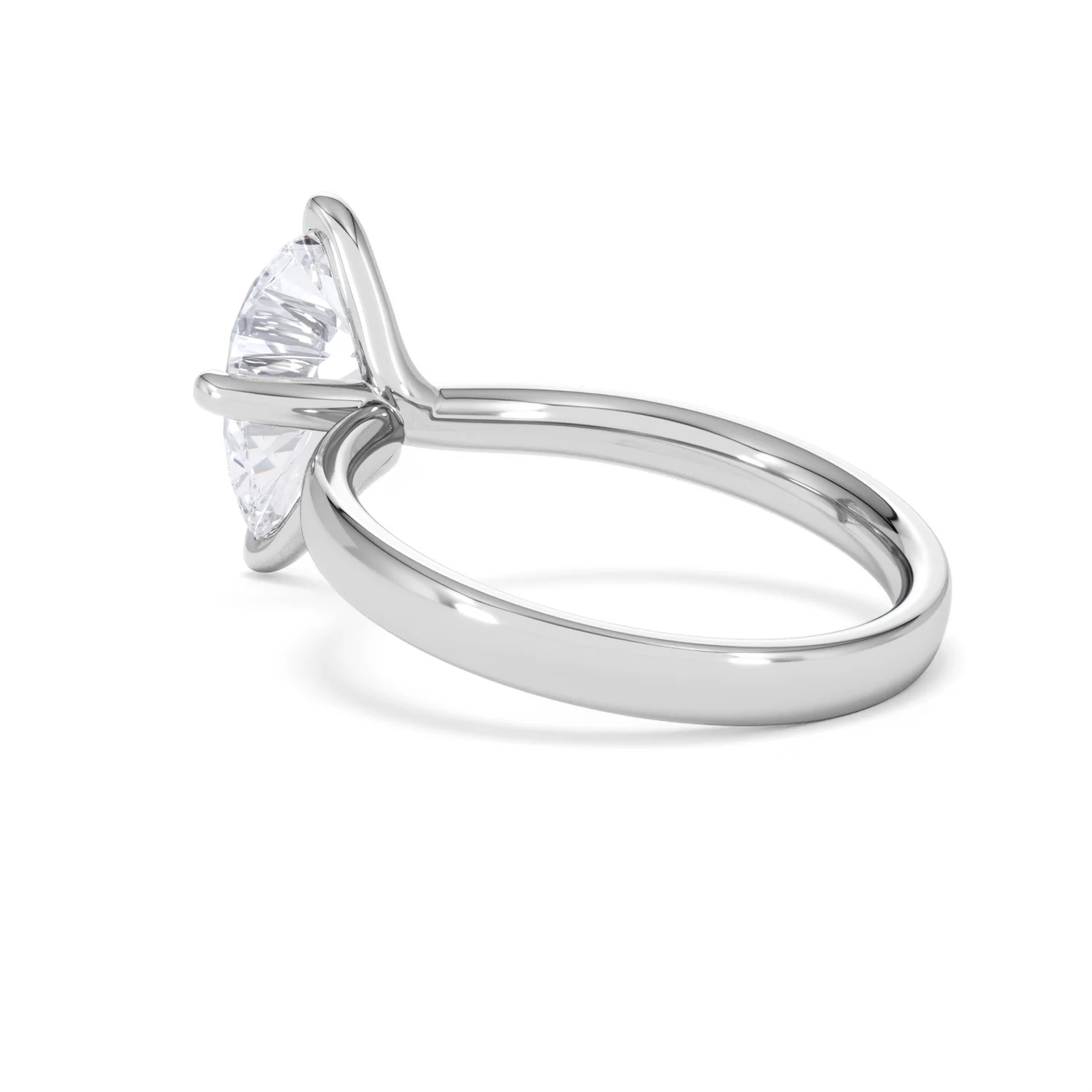 Origin Twist 2.00ct Pear Cut Lab Diamond Solitaire Engagement Ring in 18K White Gold - Image 58