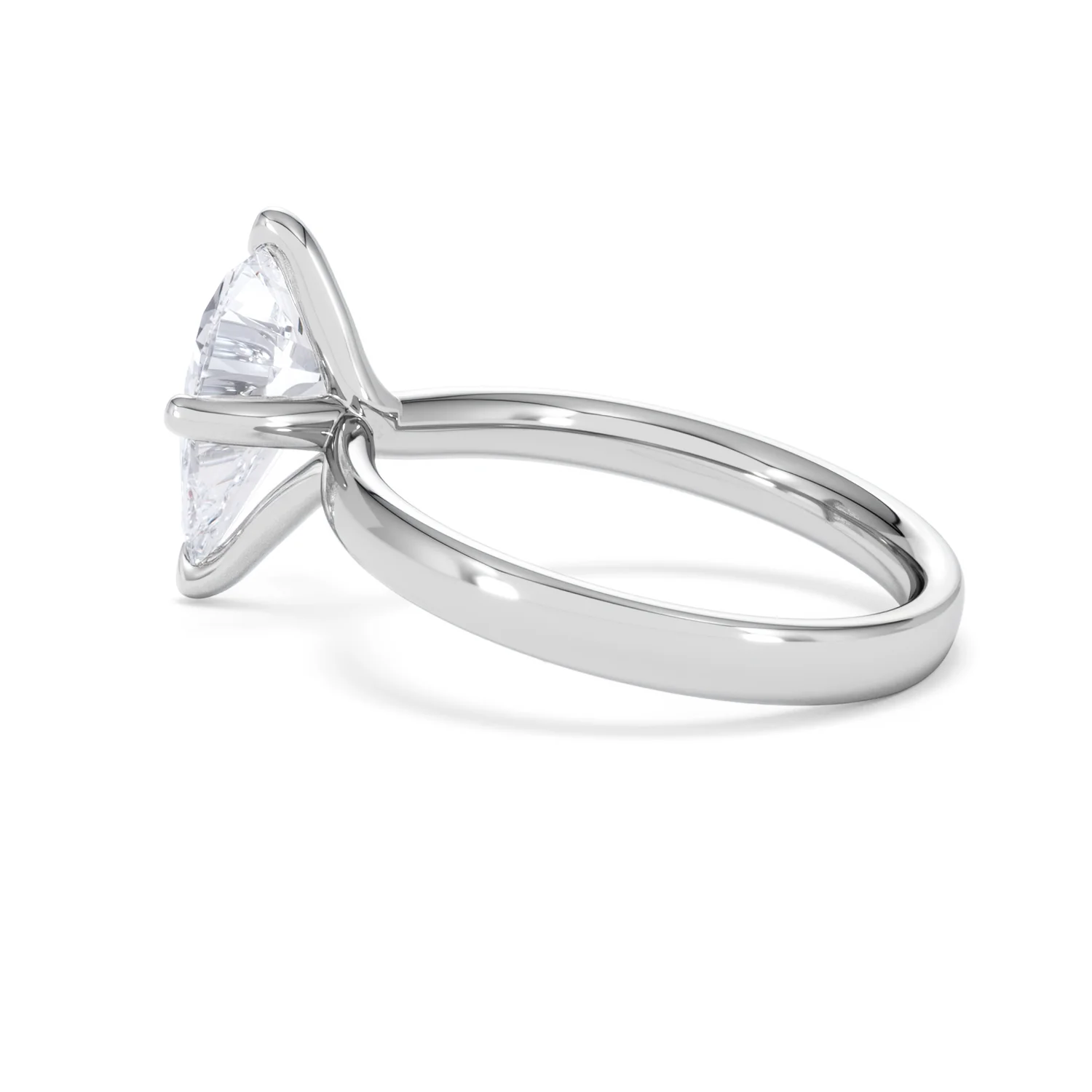 Origin Twist 2.00ct Pear Cut Lab Diamond Solitaire Engagement Ring in 18K White Gold - Image 62