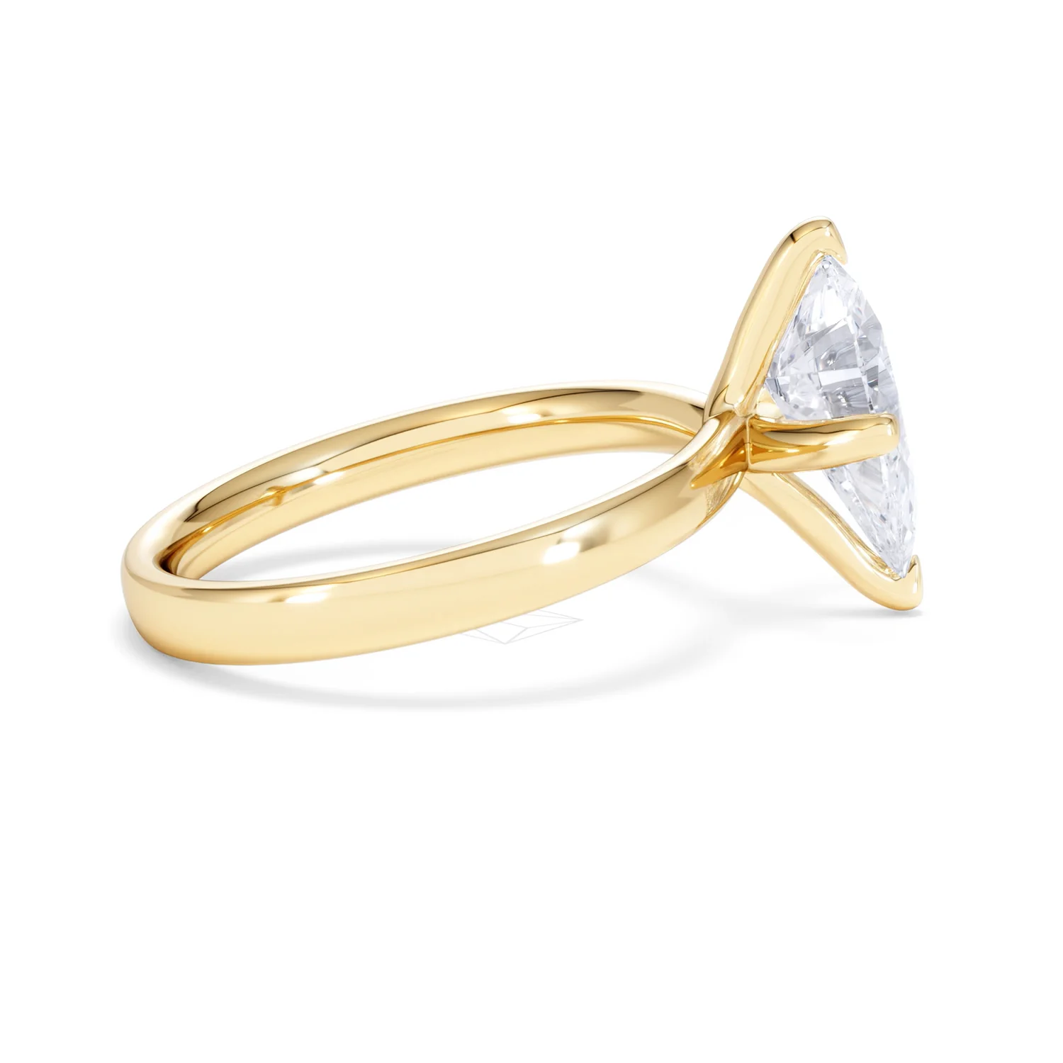 Origin Twist 2.00ct Pear Cut Lab Diamond Solitaire Engagement Ring in 18K Yellow Gold - Image 28