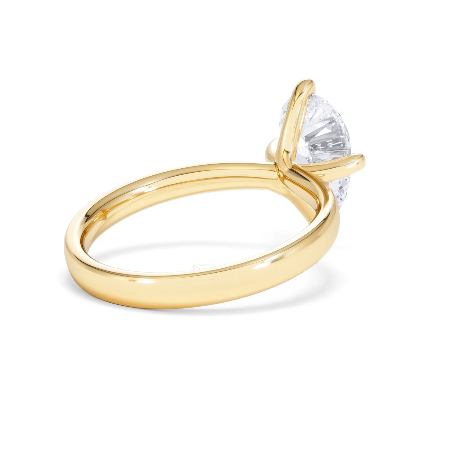 Origin Twist 2.00ct Pear Cut Lab Diamond Solitaire Engagement Ring in 18K Yellow Gold - Image 38