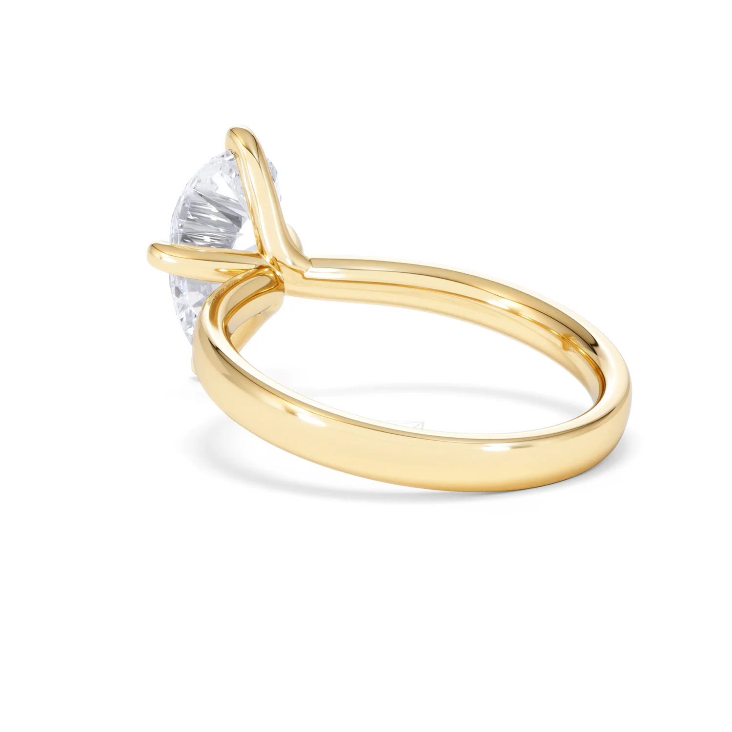 Origin Twist 2.00ct Pear Cut Lab Diamond Solitaire Engagement Ring in 18K Yellow Gold - Image 56
