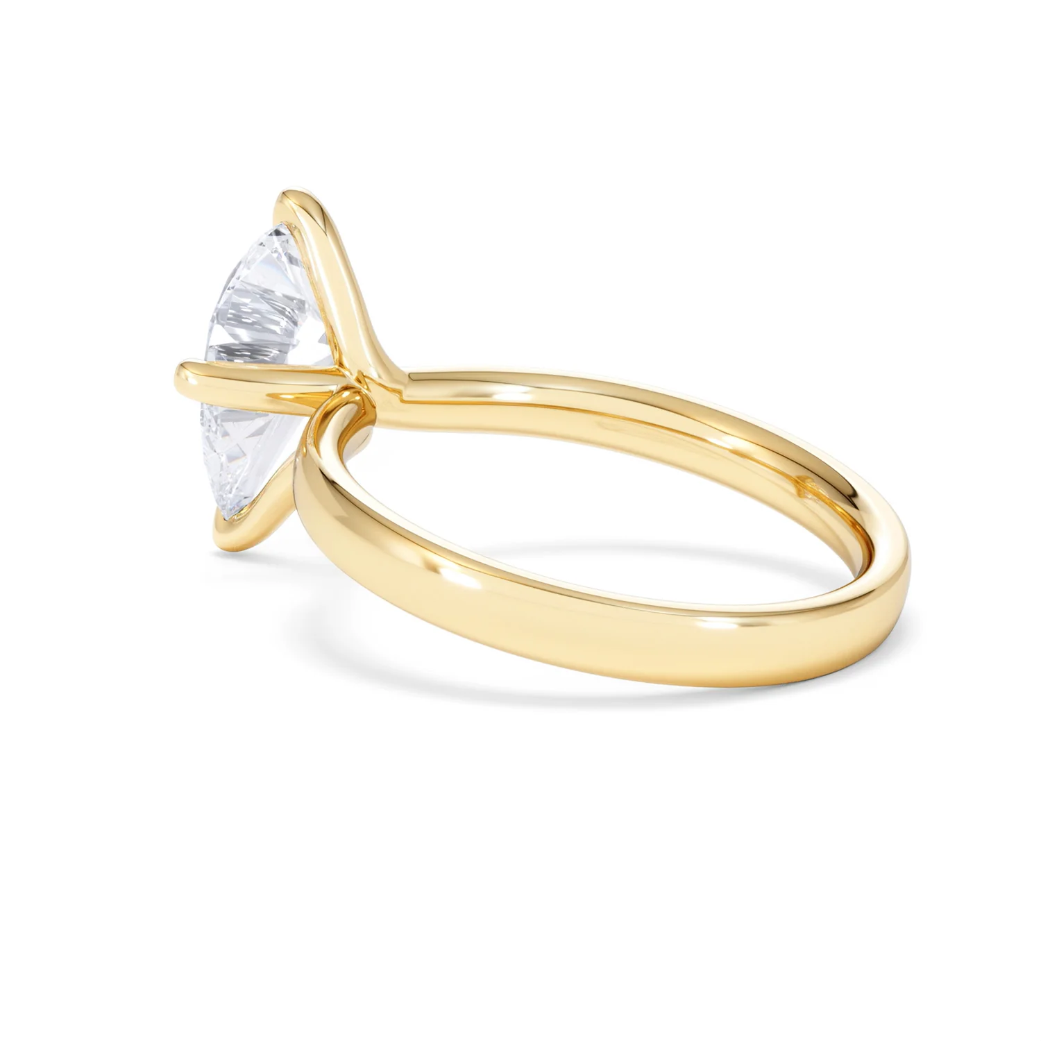Origin Twist 2.00ct Pear Cut Lab Diamond Solitaire Engagement Ring in 18K Yellow Gold - Image 59