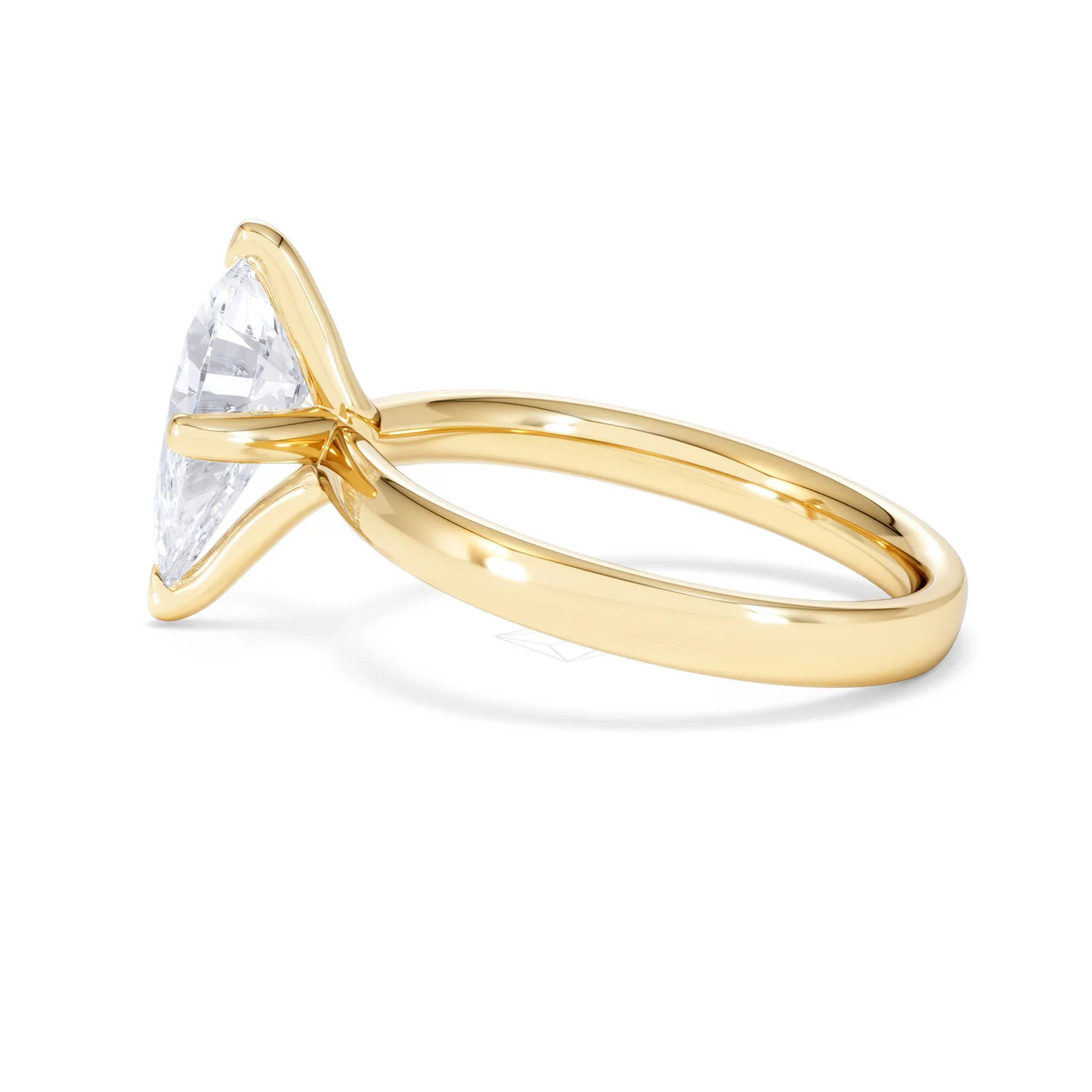 Origin Twist 2.00ct Pear Cut Lab Diamond Solitaire Engagement Ring in 18K Yellow Gold - Image 65