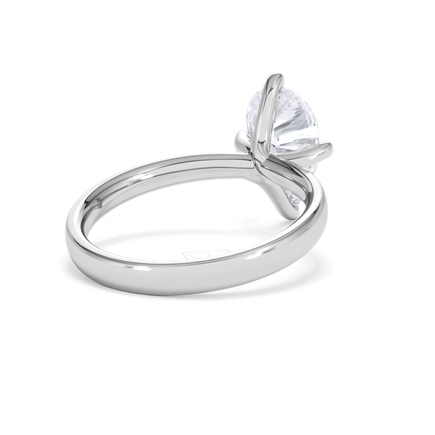 Origin Twist 2.00ct Pear Cut Lab Diamond Solitaire Engagement Ring in Platinum - Image 40