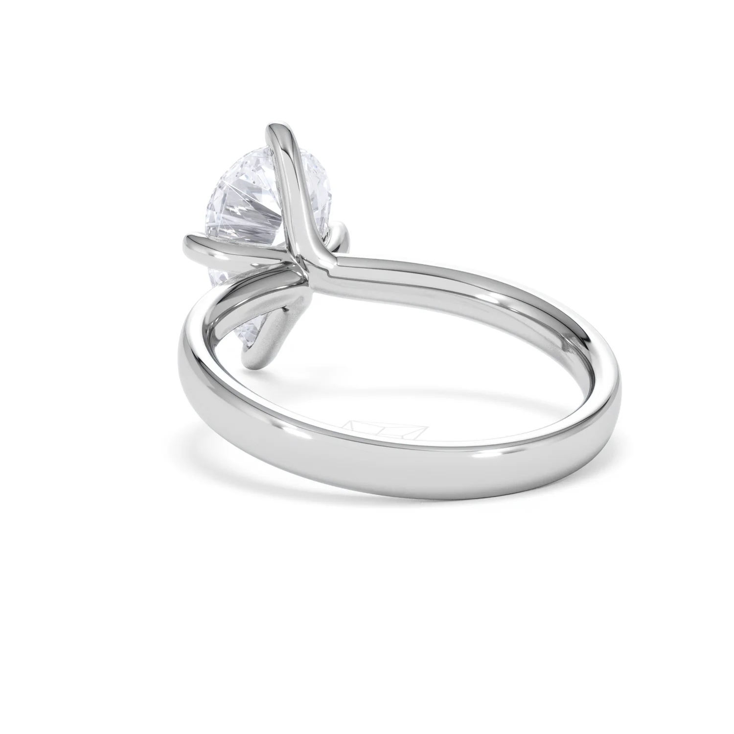 Origin Twist 2.00ct Pear Cut Lab Diamond Solitaire Engagement Ring in Platinum - Image 53