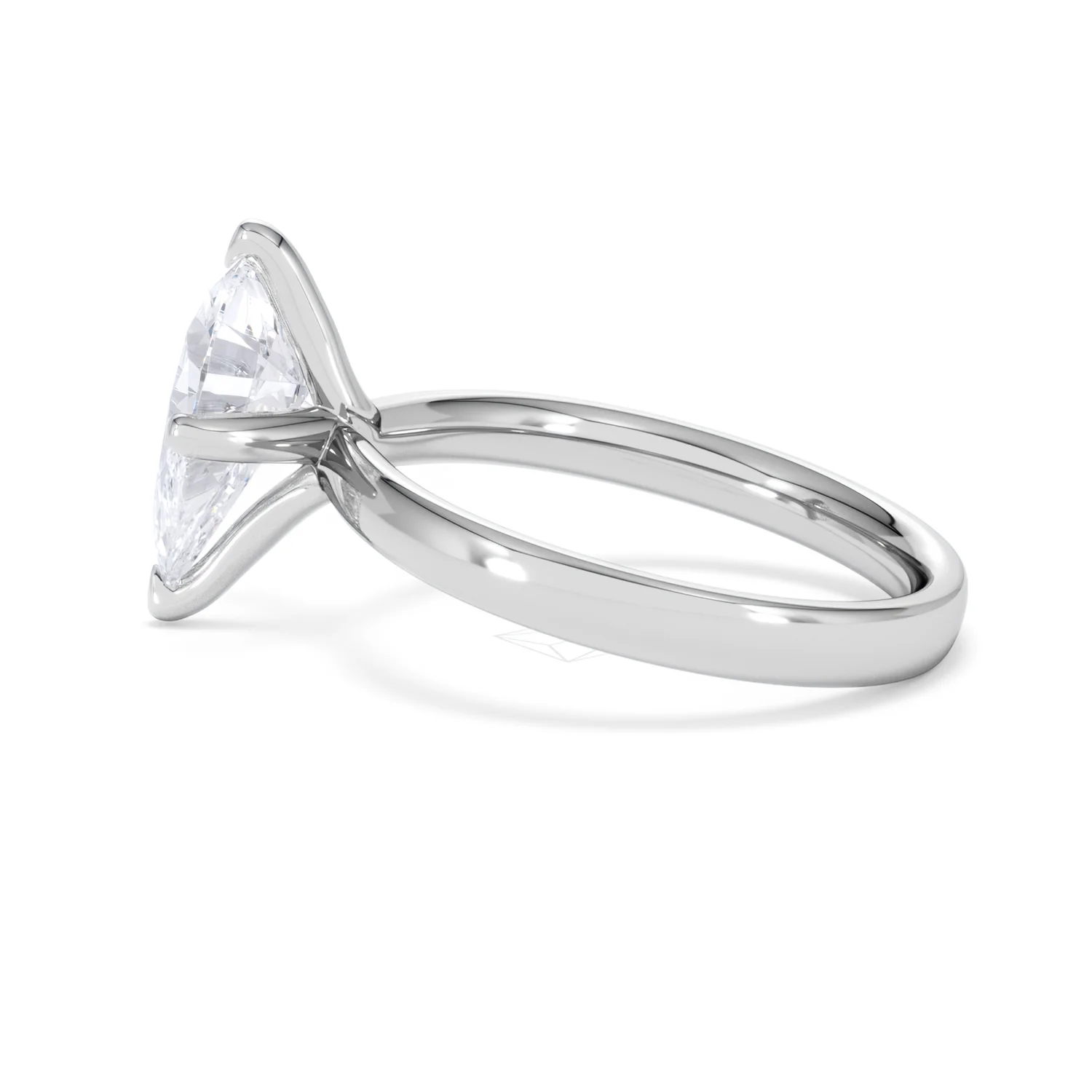 Origin Twist 2.00ct Pear Cut Lab Diamond Solitaire Engagement Ring in Platinum - Image 65