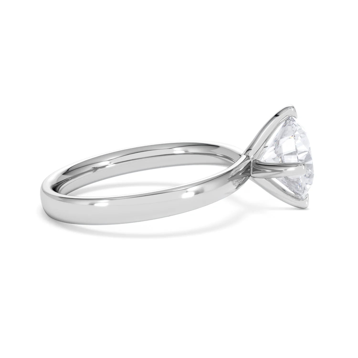Origin Twist 2.00ct Round Cut Lab Diamond Solitaire Engagement Ring in Platinum - Image 27